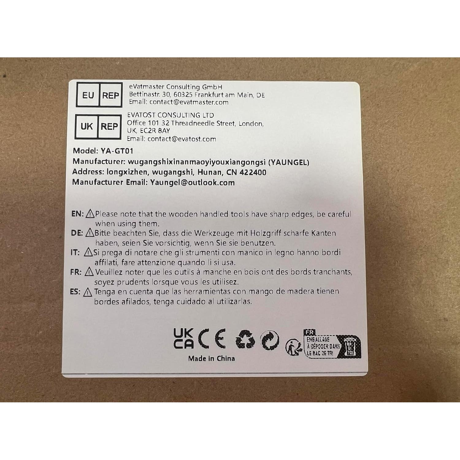 Juego de Herramientas de Jardín 10 Piezas YAUNGEL Acero Inoxidable