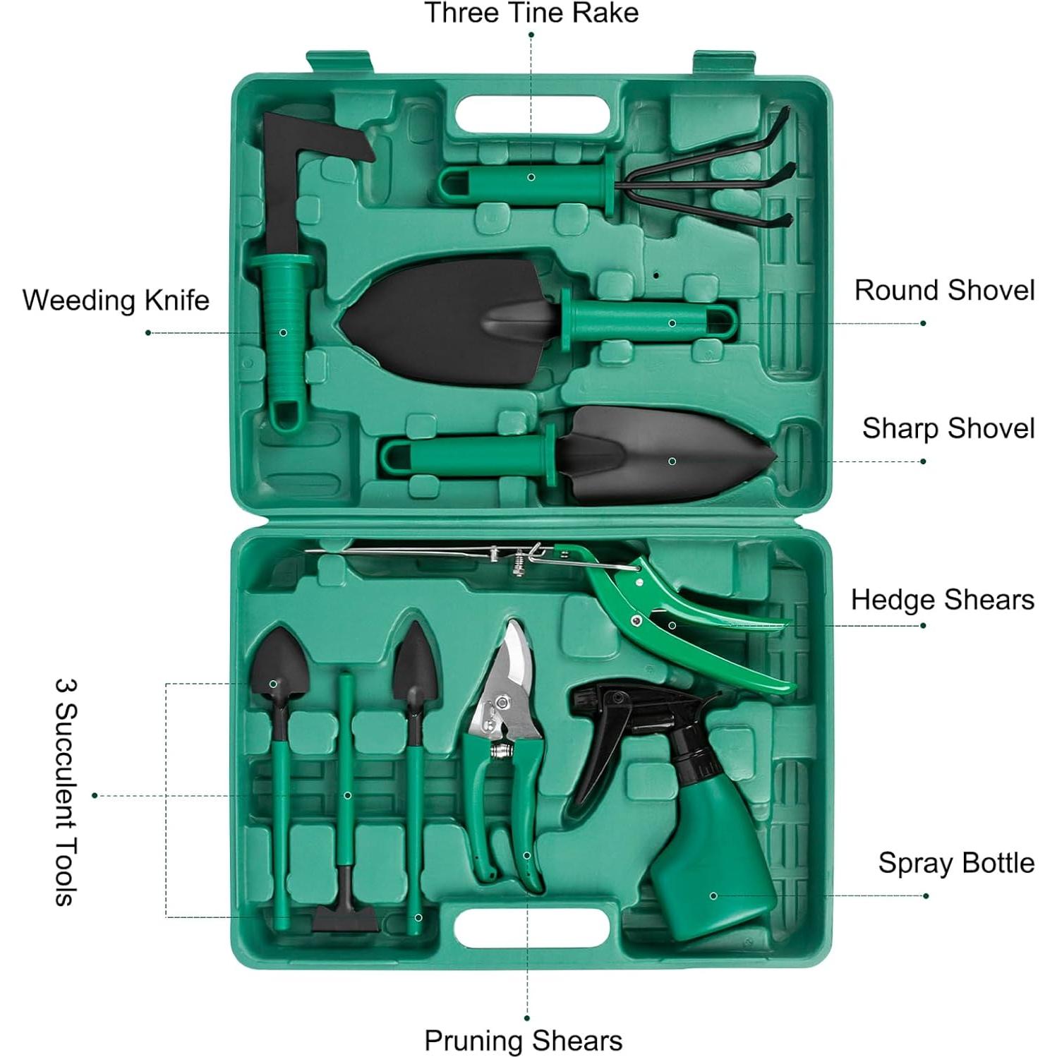 Juego de Herramientas de Jardín ECOSEAO 10 Piezas Floral