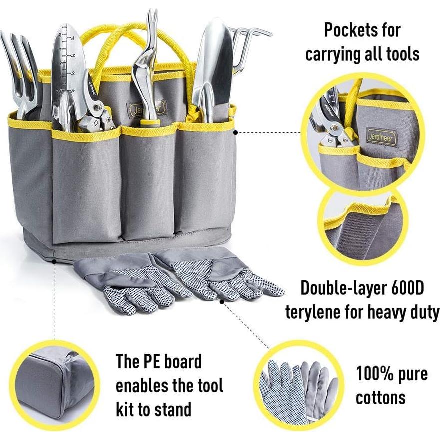 Juego de Herramientas de Jardinería Jardineer 8 Piezas Duraderas