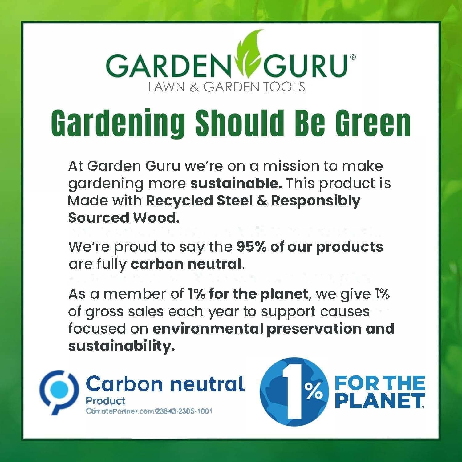 Juego de Herramientas de Jardín Garden Guru 3 Piezas Acero Inoxidable