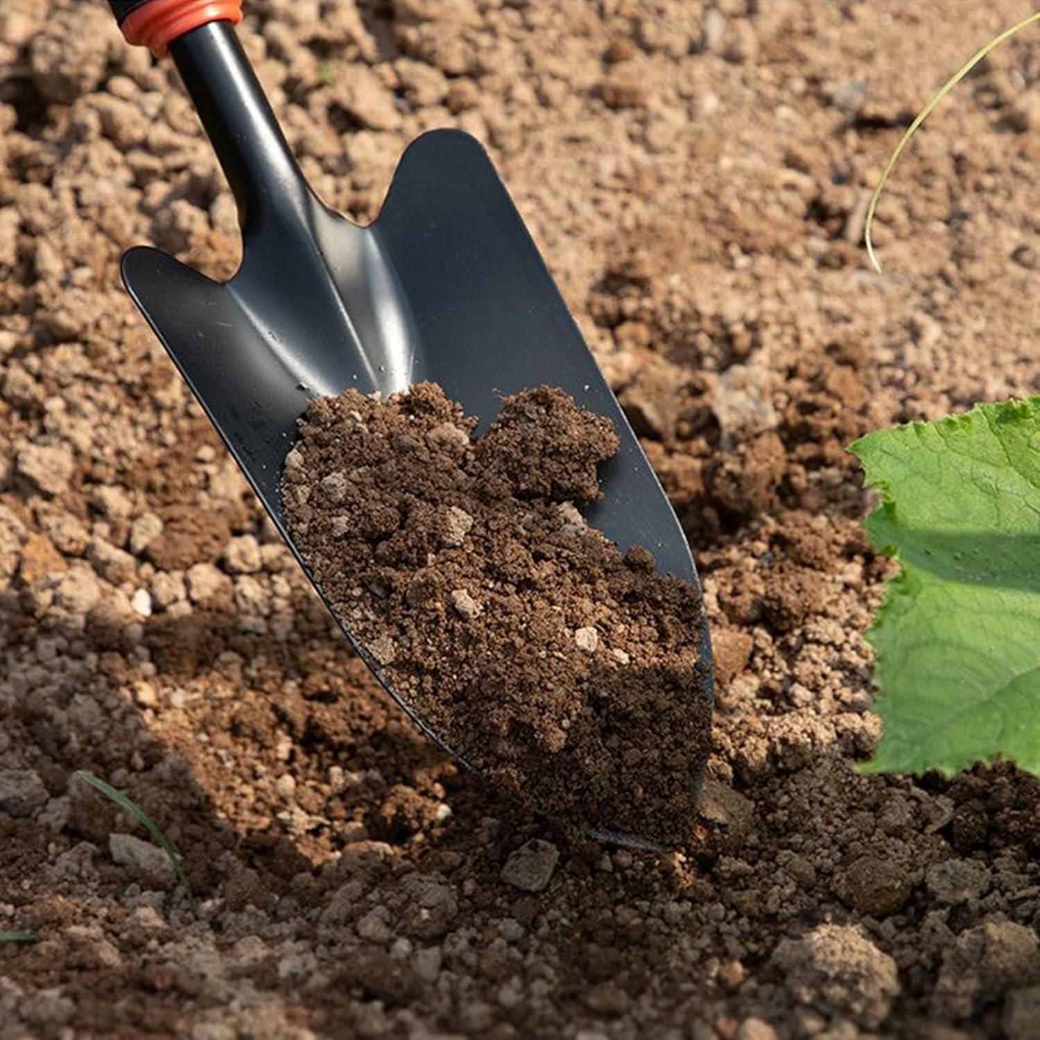 Juego de Herramientas de Jardín 4 Piezas Hierro Resistente