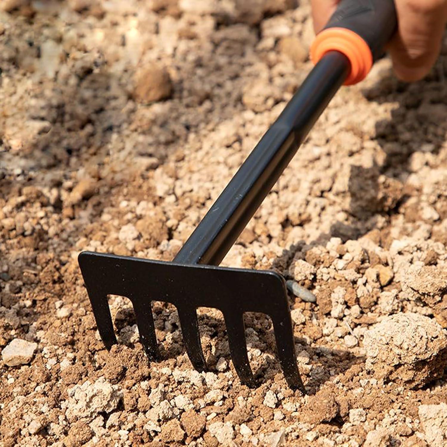 Juego de Herramientas de Jardín 4 Piezas Hierro Resistente