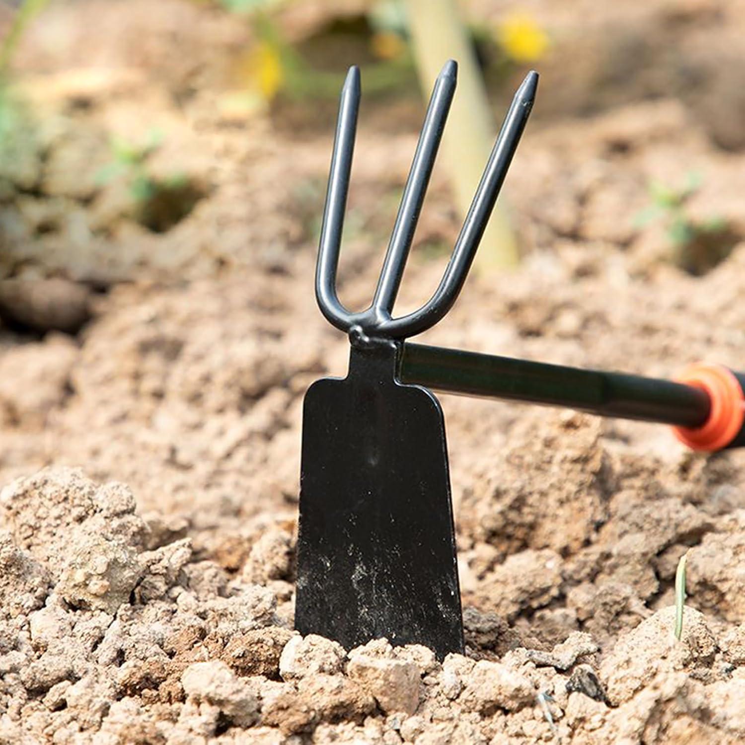 Juego de Herramientas de Jardín 4 Piezas Hierro Resistente