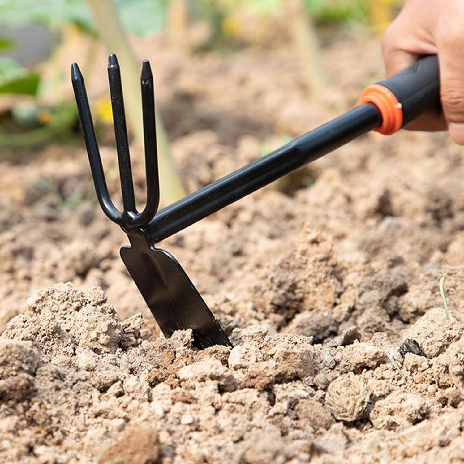 Juego de Herramientas de Jardín 4 Piezas Hierro Resistente