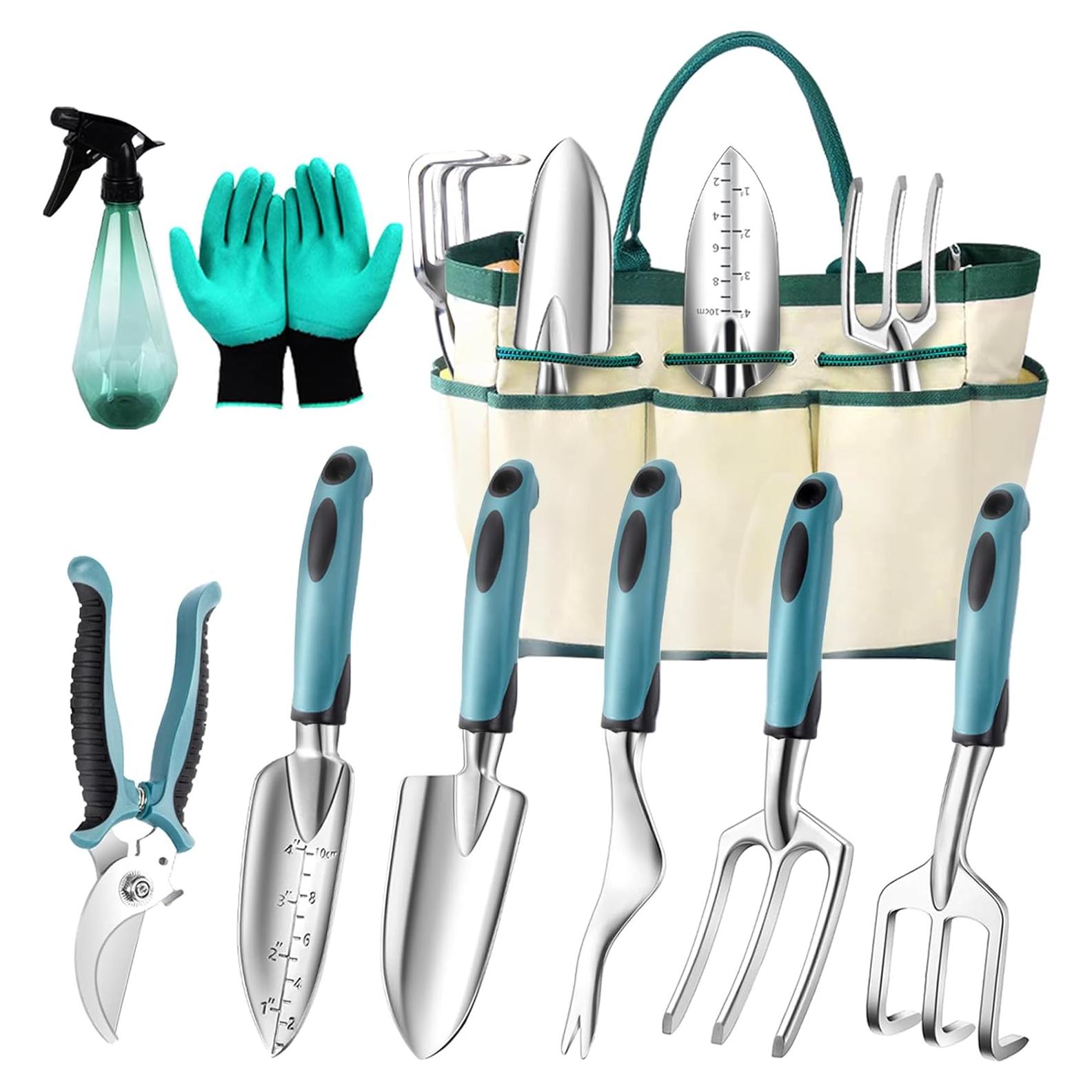 Juego de Herramientas de Jardín 9 PCS Meihe - Aluminio Resistente