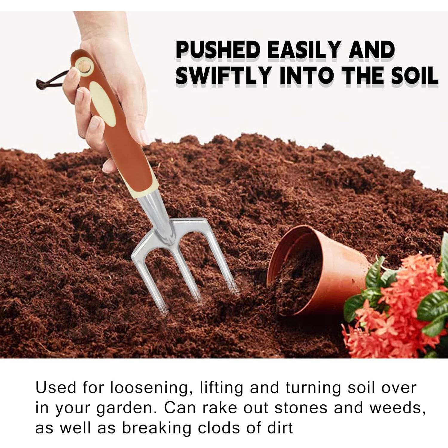 Juego de Herramientas de Jardín Nirvruxs 6 Piezas Antideslizante