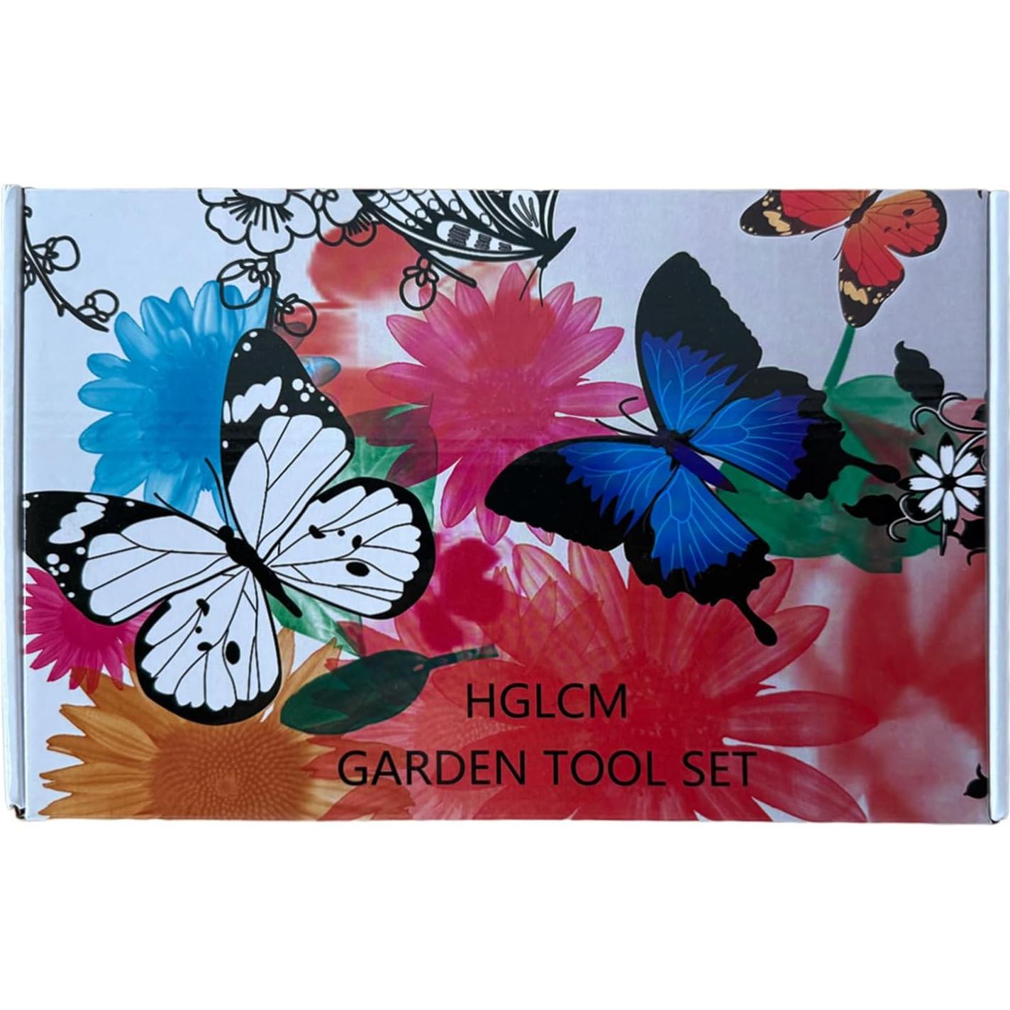 Juego de Herramientas de Jardinería HGLCM 9 Piezas Acero Inoxidable