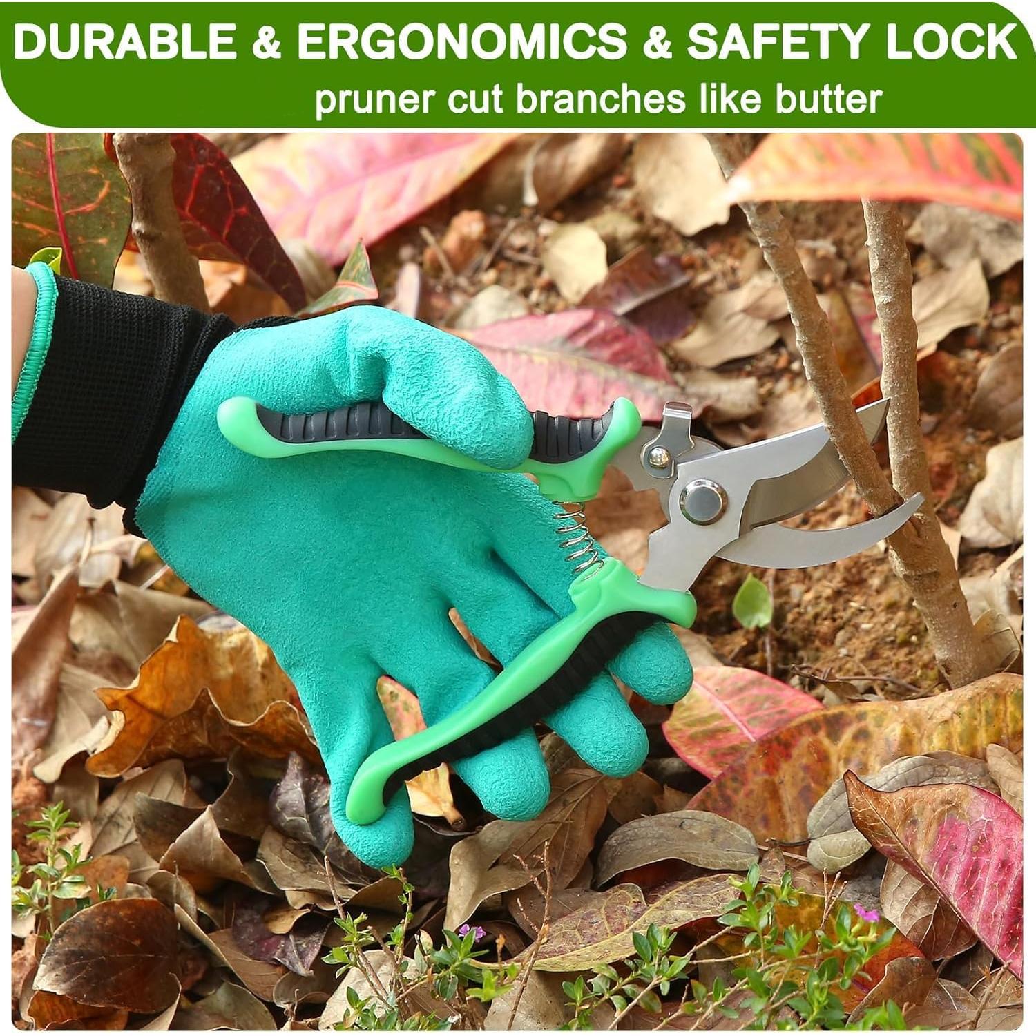 Juego de Herramientas de Jardinería HGLCM 9 Piezas Acero Inoxidable