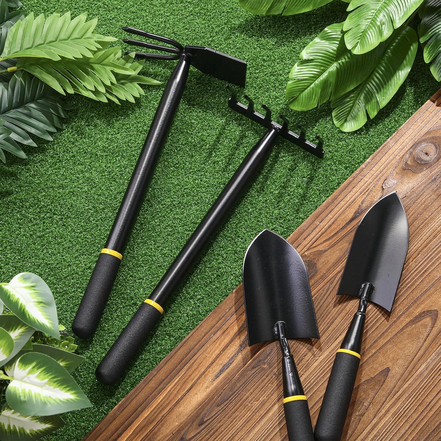 Juego de Herramientas de Jardín 4 Piezas Leriton Acero Inoxidable