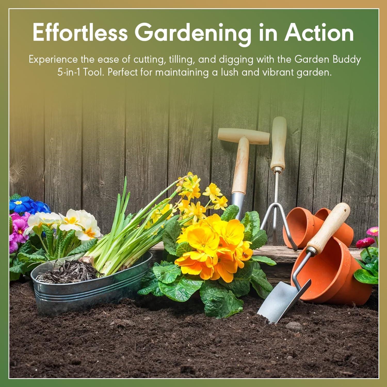 Juego de Herramientas de Jardín 5-en-1 Deen Ventures - Acero Inoxidable