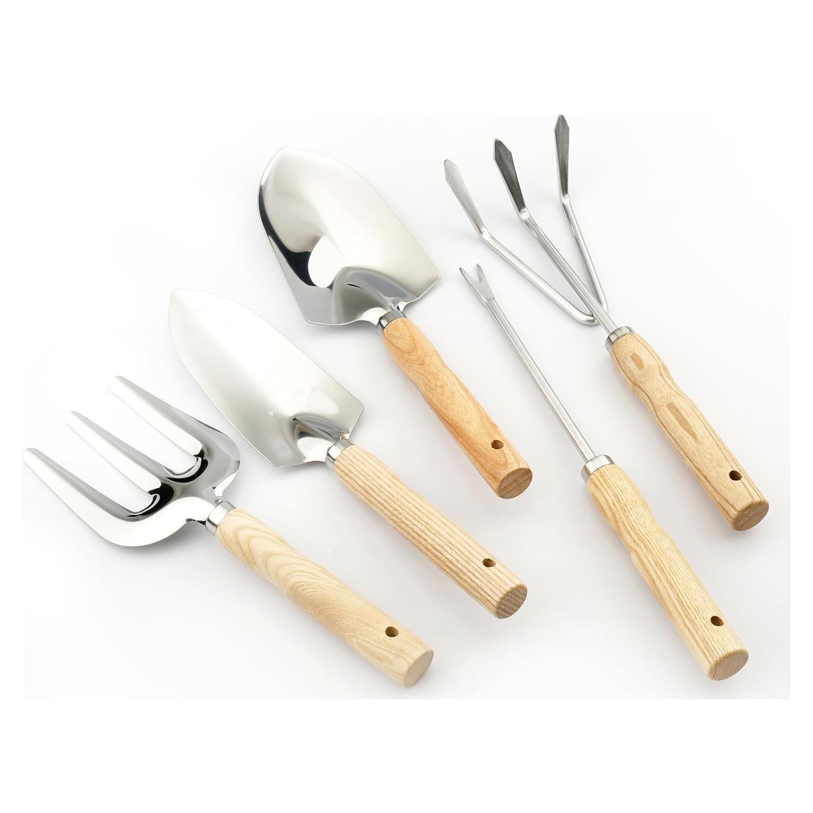 Juego de Herramientas de Jardín SHIKORI 5 Piezas Acero Inoxidable