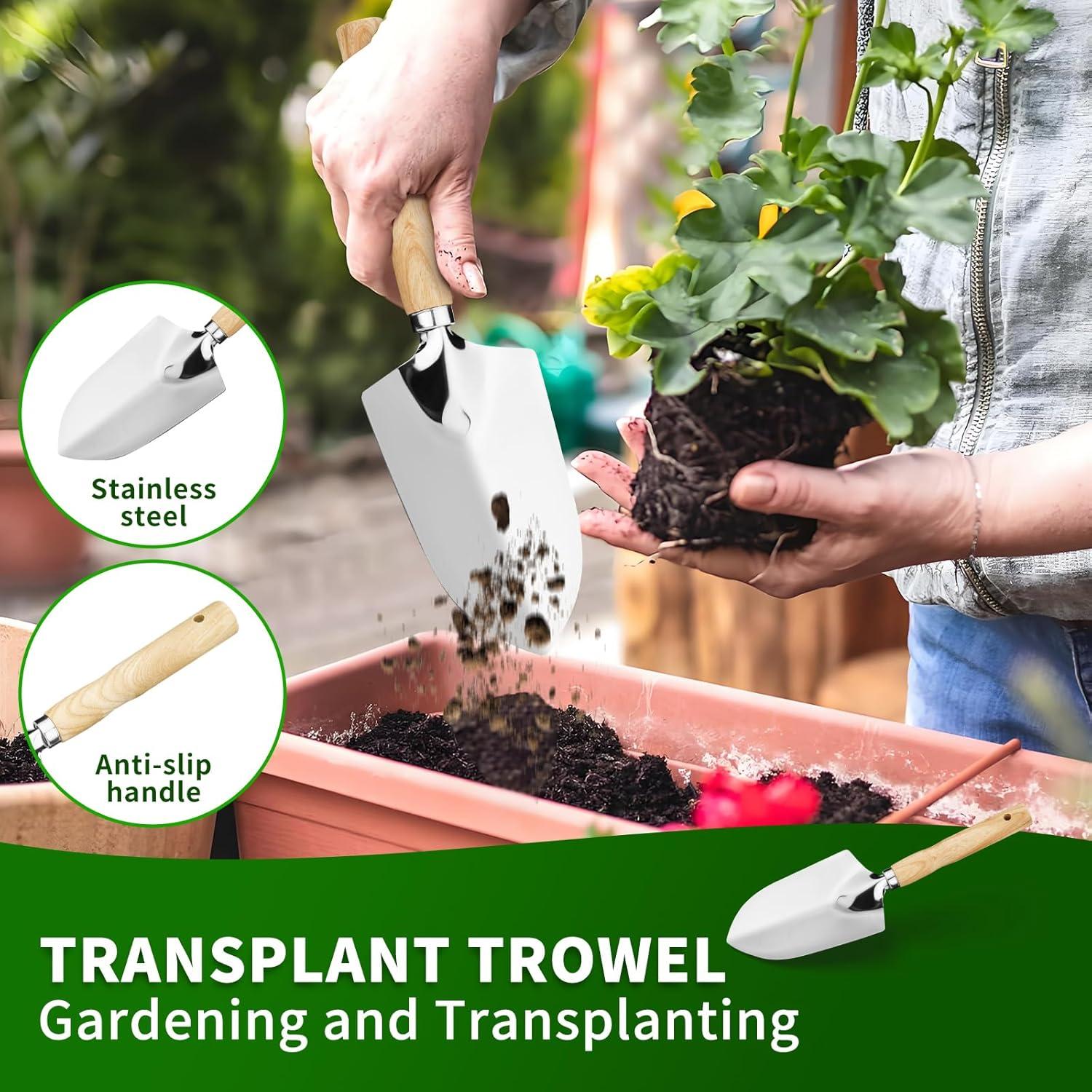 Juego de Herramientas de Jardín SHIKORI 5 Piezas Acero Inoxidable