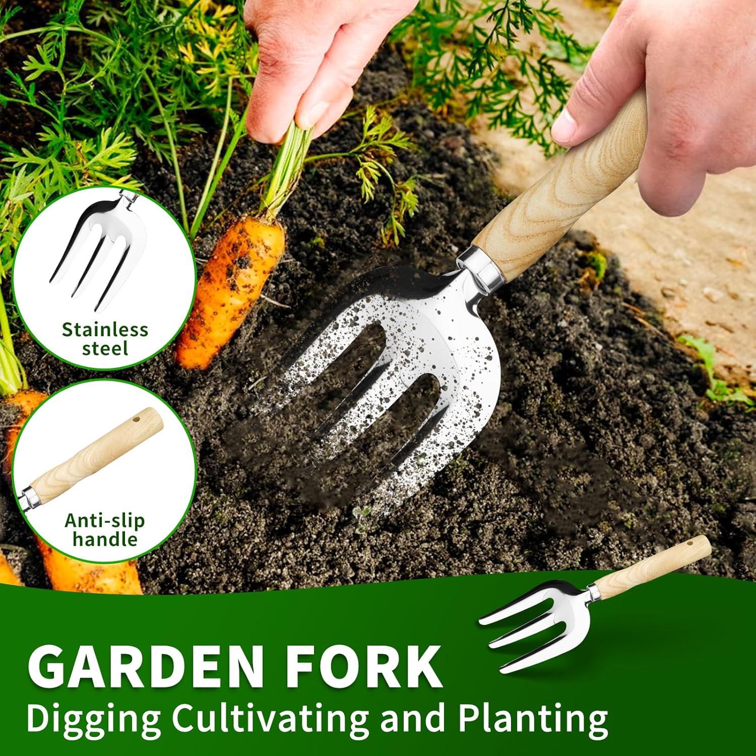 Juego de Herramientas de Jardín SHIKORI 5 Piezas Acero Inoxidable