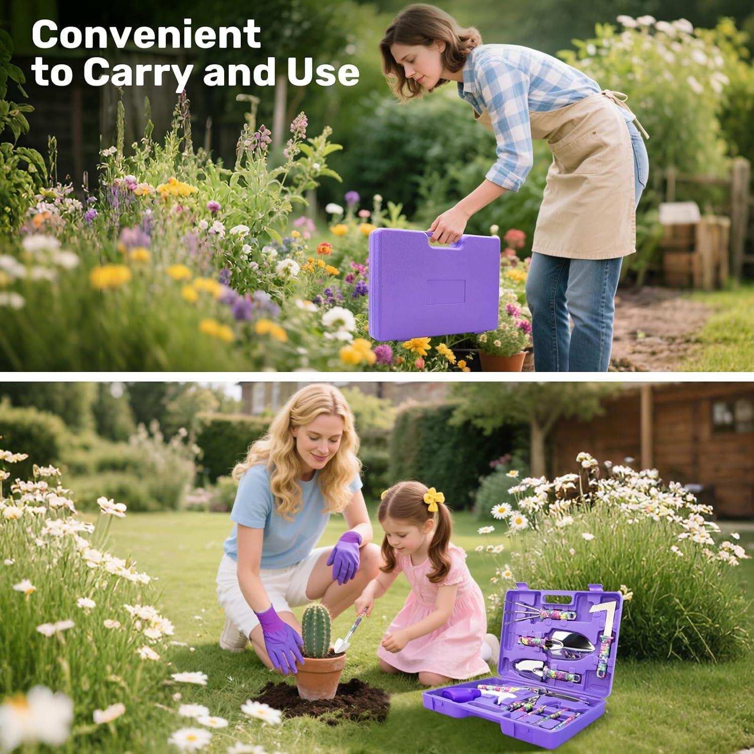 Juego de Herramientas de Jardín NTOEJA 17 Piezas Acero Inoxidable