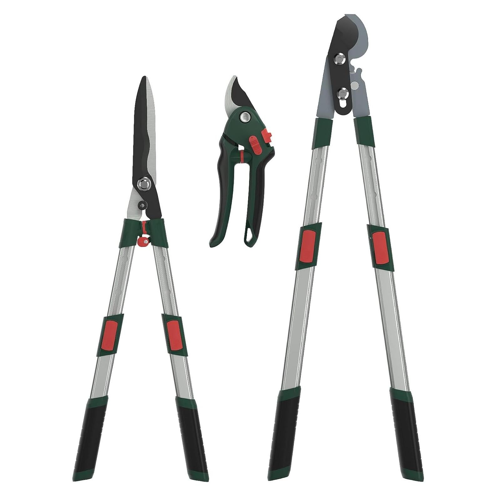 Juego de Herramientas de Jardín GARTOL 3 Piezas Telescópicas