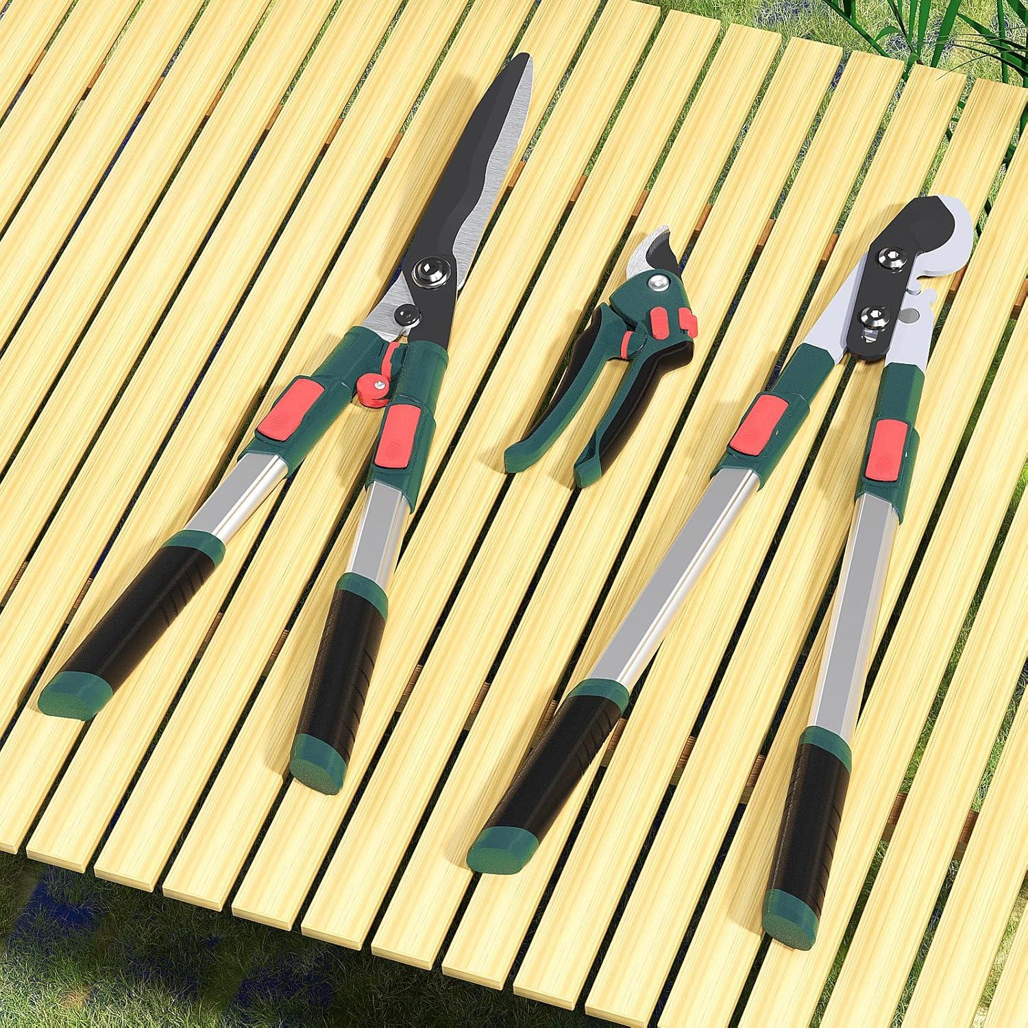 Juego de Herramientas de Jardín GARTOL 3 Piezas Telescópicas