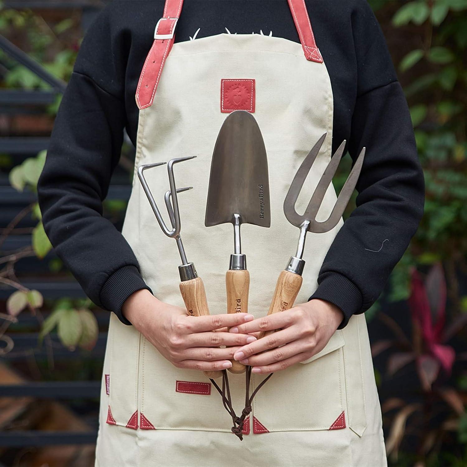 Conjunto de Herramientas de Jardín Berry&Bird 3 Piezas Acero Inoxidable
