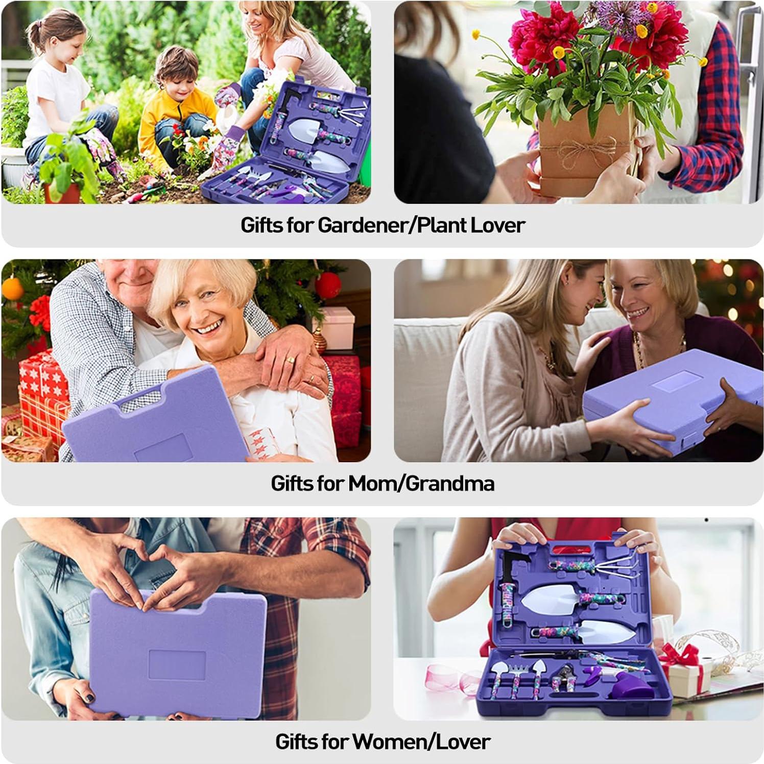 Set de Herramientas de Jardinería APSARAS USA 10 Piezas Floral