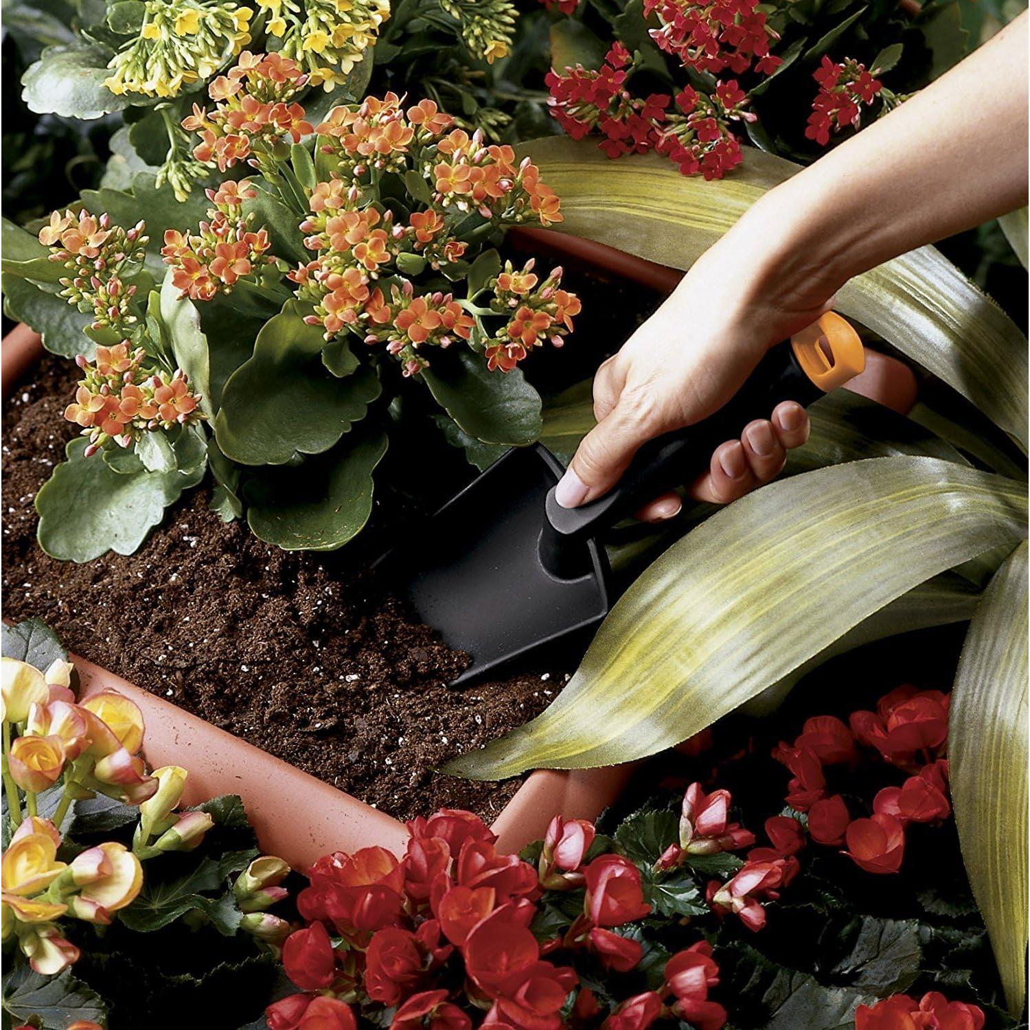 Juego de Herramientas de Jardín Edward Tools - Paleta, Transplantador y Cultivador de Fibra