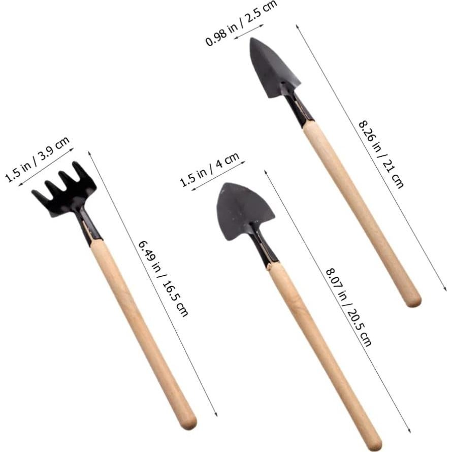 Juego de Herramientas de Jardinería Kisangel 3 Piezas para Niños