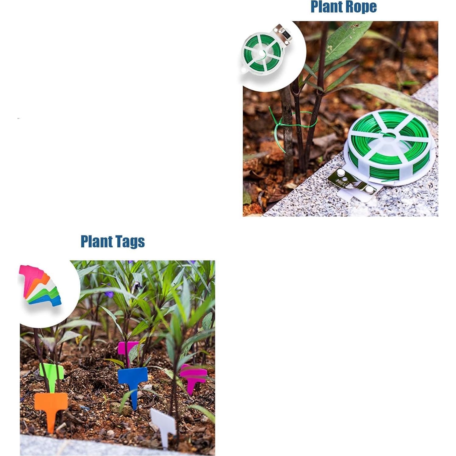 Juego de Herramientas de Jardín 25Pcs Ebbniur Aluminio Duradero