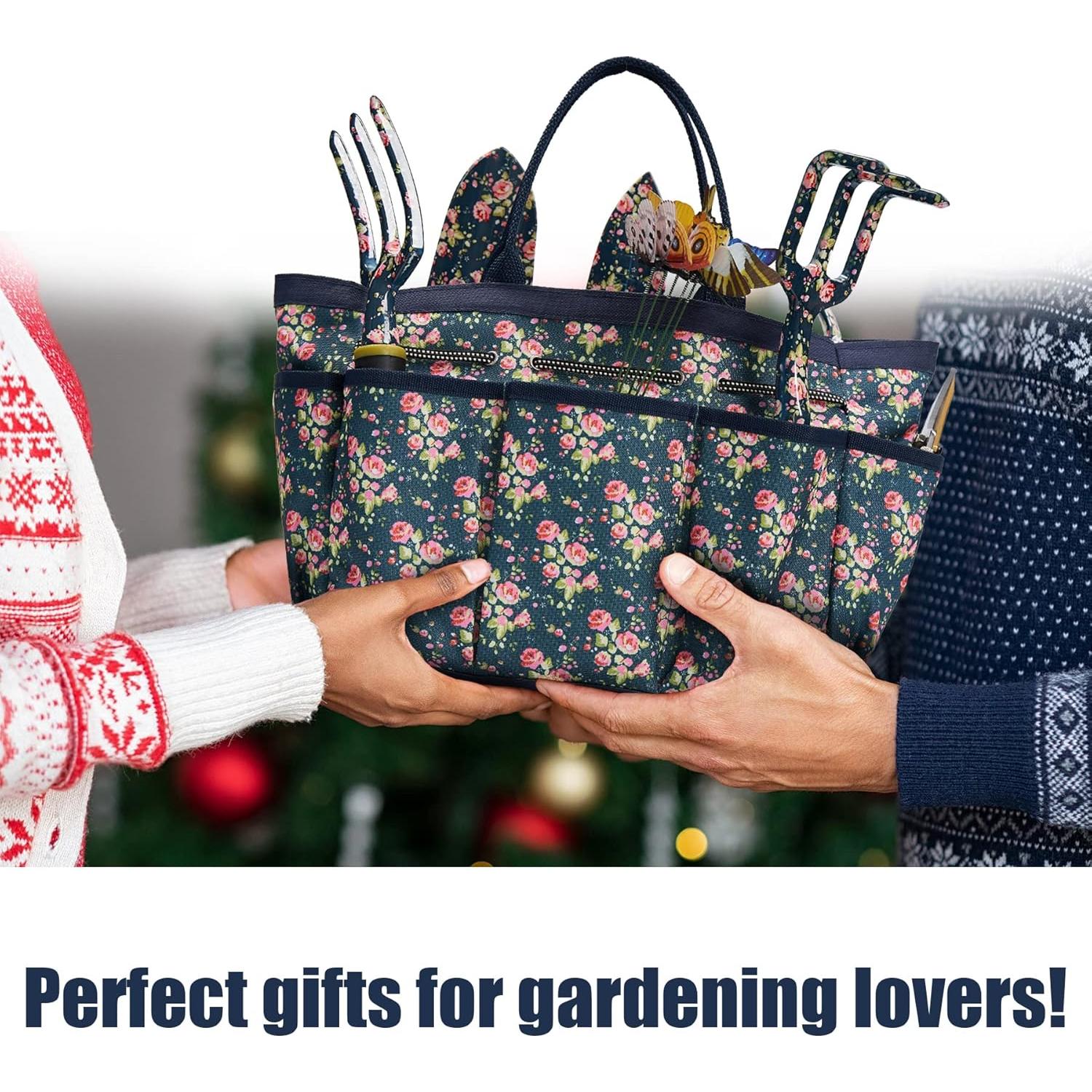 Juego de Herramientas de Jardín 25Pcs Ebbniur Aluminio Duradero