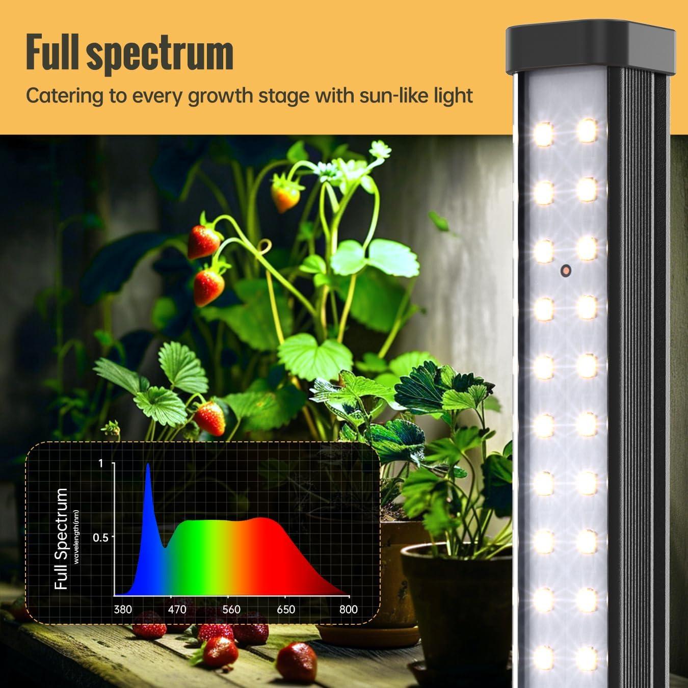 Luz de Cultivo Vertical SpeePlant 1.4FT 72 LEDs 5000K