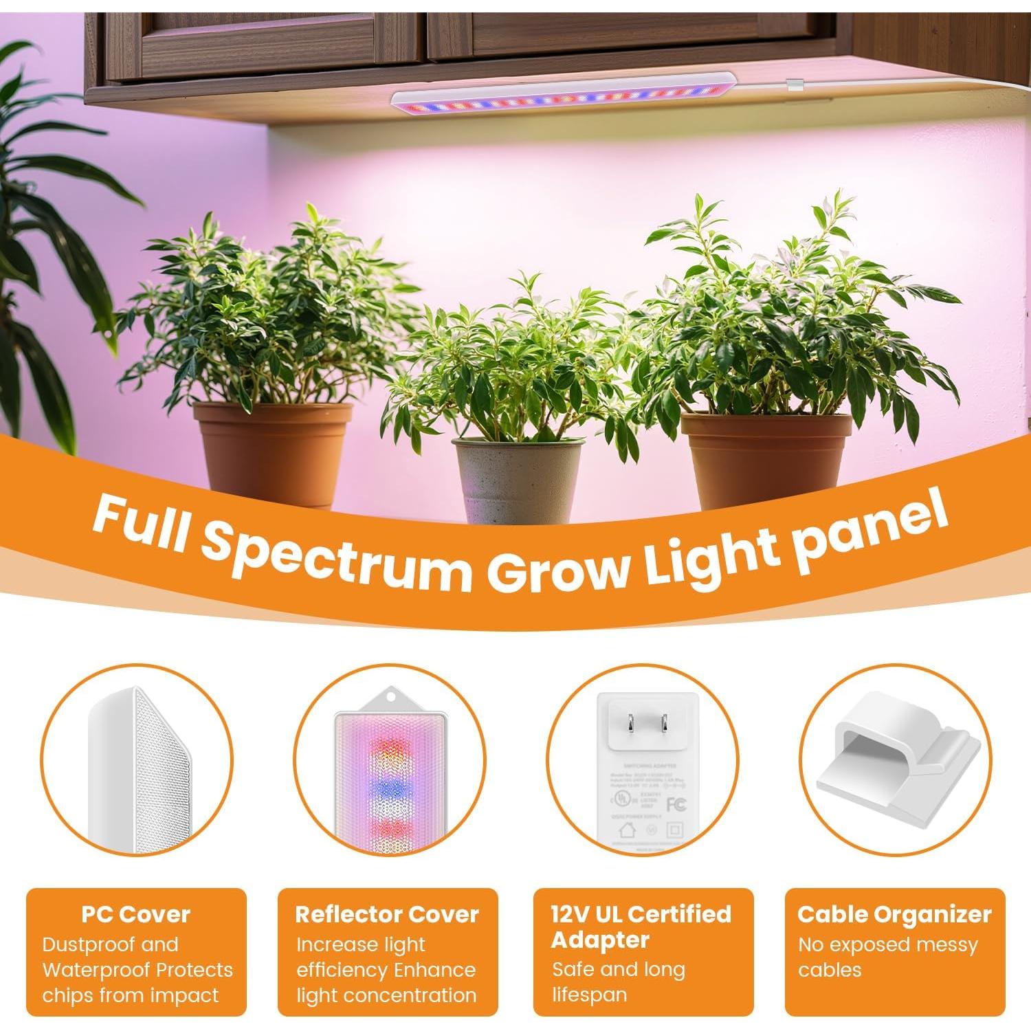 Luces de Crecimiento LED Eurbolan 40W 420 LEDs Espectro Completo