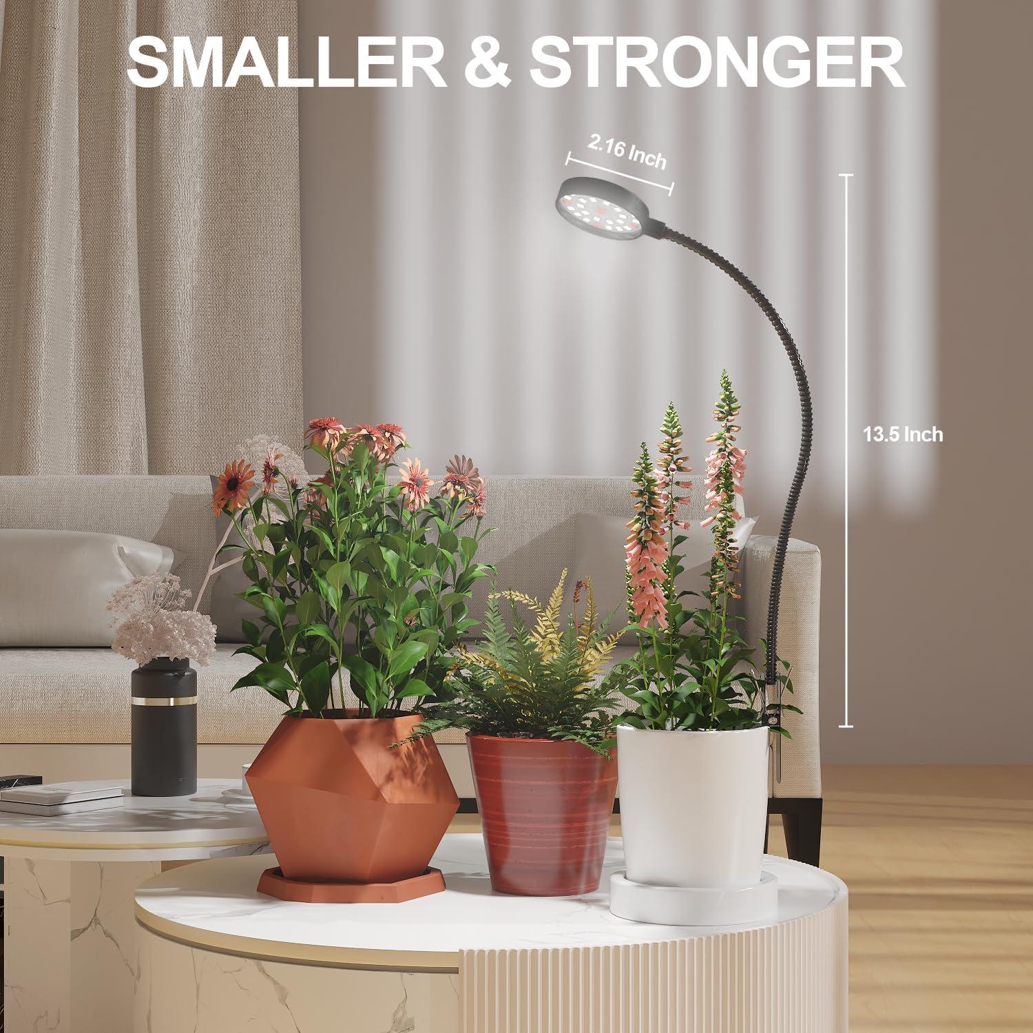 Luz de Crecimiento LED GYTF para Plantas con Clip 6000K 2 Piezas