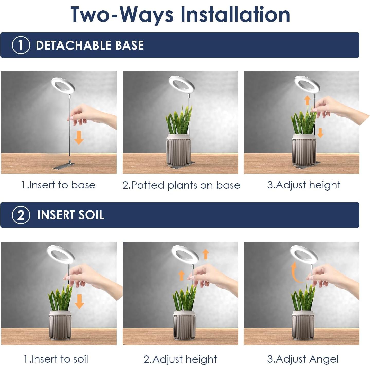 Luz de Crecimiento de Plantas IMVSINCERE 72 LEDs Espectro Completo