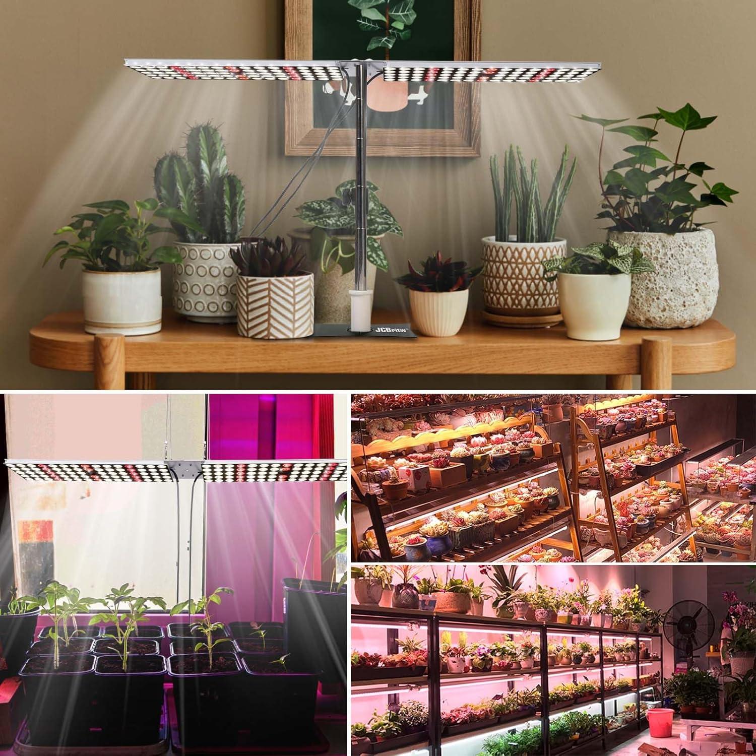 Luz de Cultivo LED JCBritw 100W Espectro Completo Ajustable