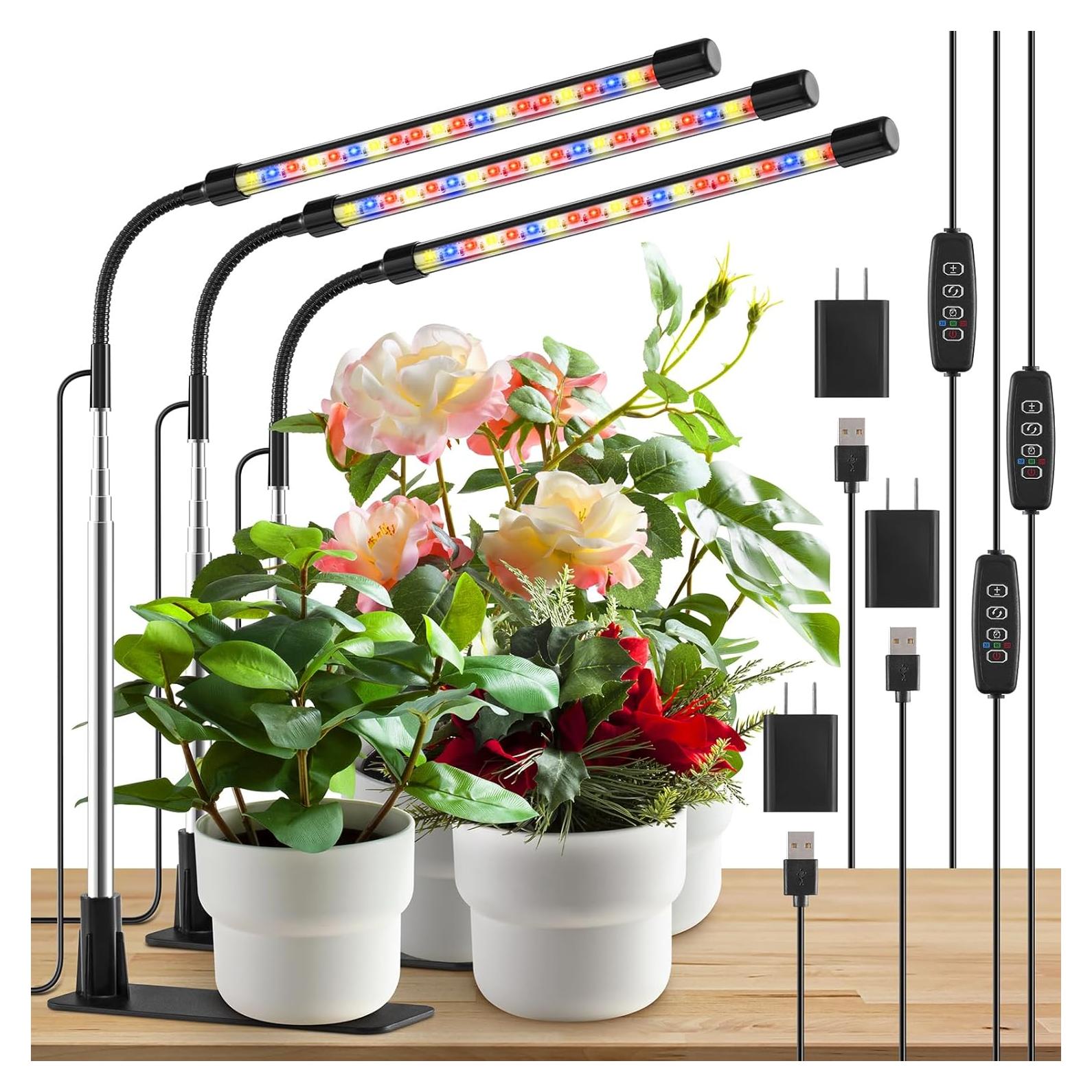 Luces de Crecimiento LED LPMZMBL 3 Paquete Espectro Completo