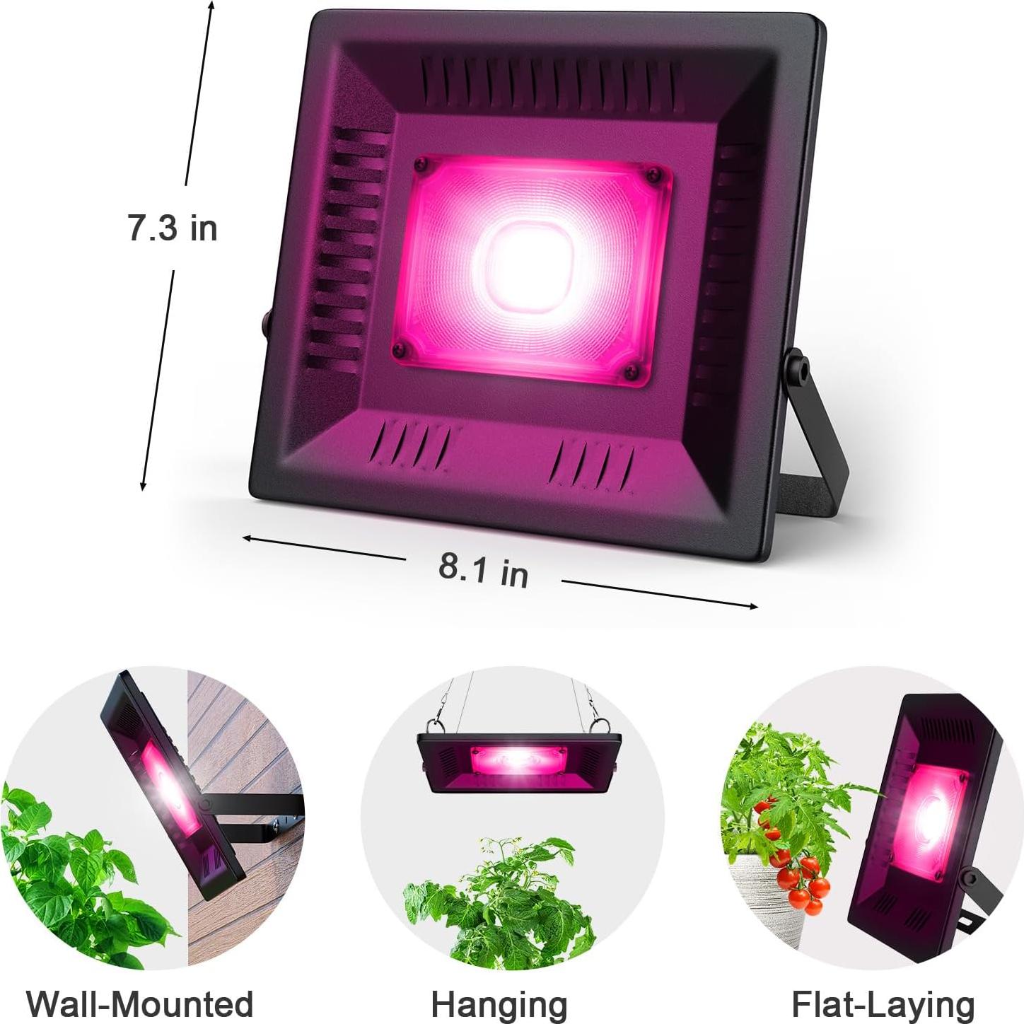 Luz de Cultivo LED Vcycal 150W Espectro Completo Impermeable