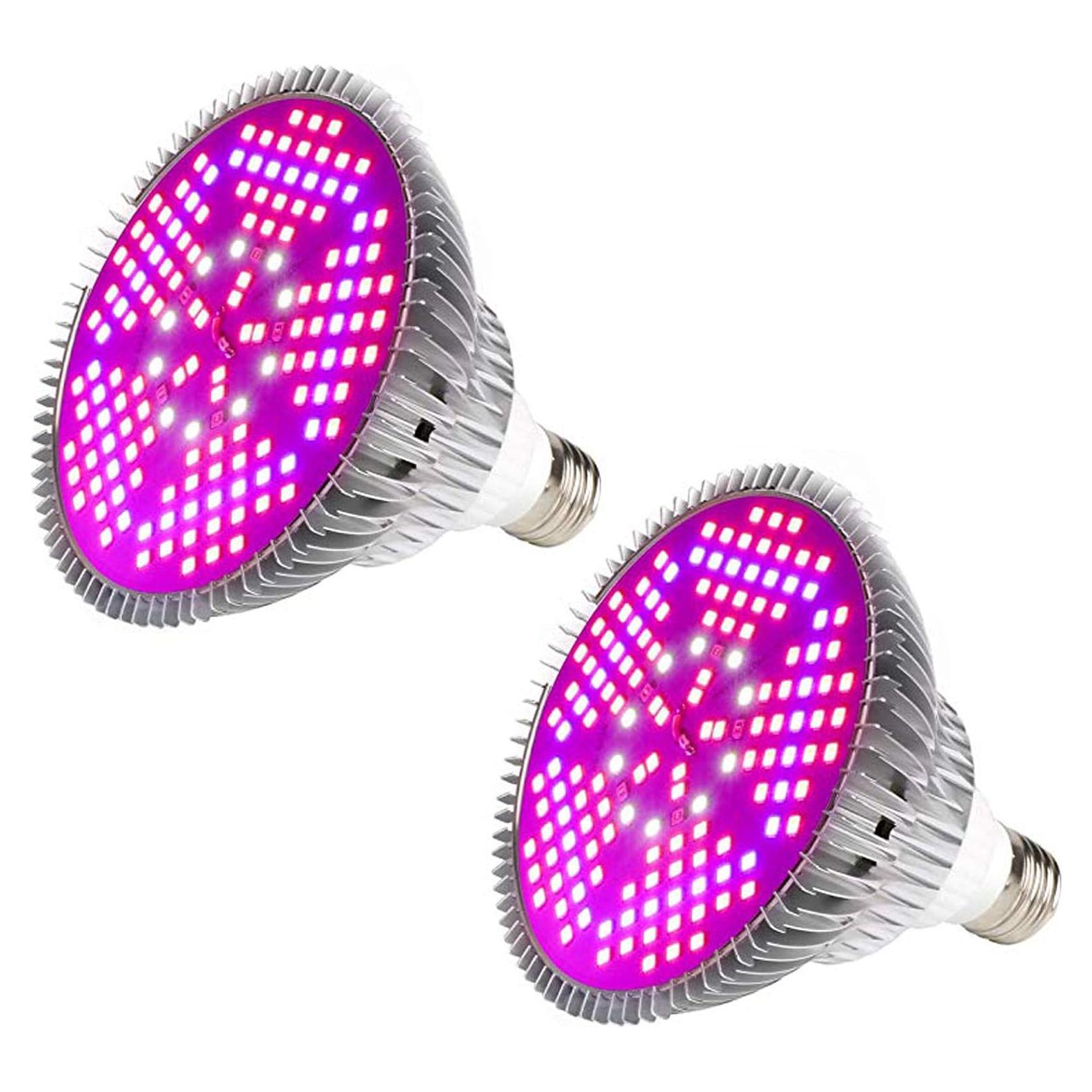 Paquete de 2 Bombillas LED de Crecimiento 100W HighydroLED E26