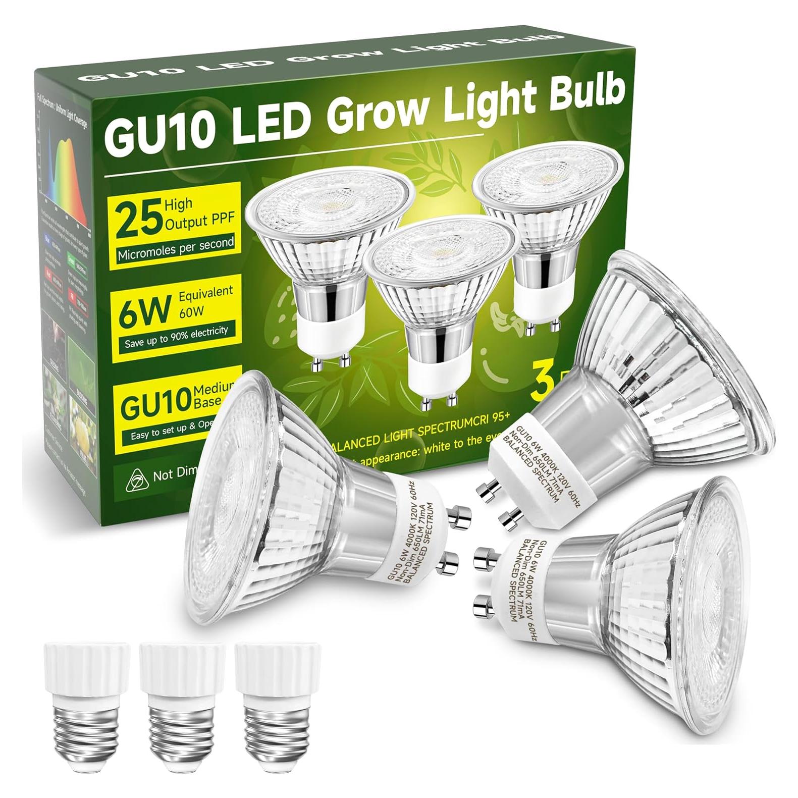 Bombilla de Crecimiento LED UNILAMPRO GU10 6W Espectro Completo