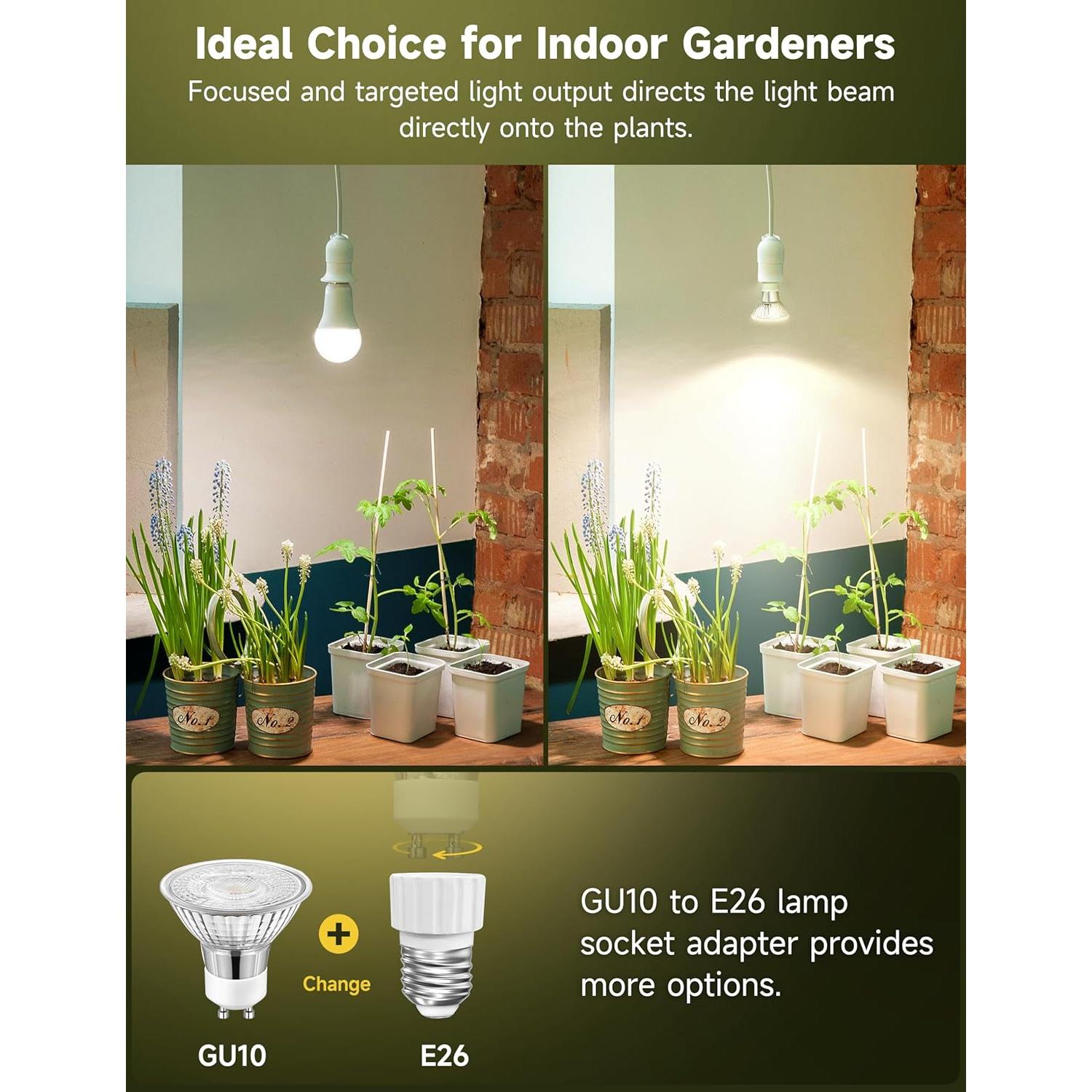 Bombilla de Crecimiento LED UNILAMPRO GU10 6W Espectro Completo