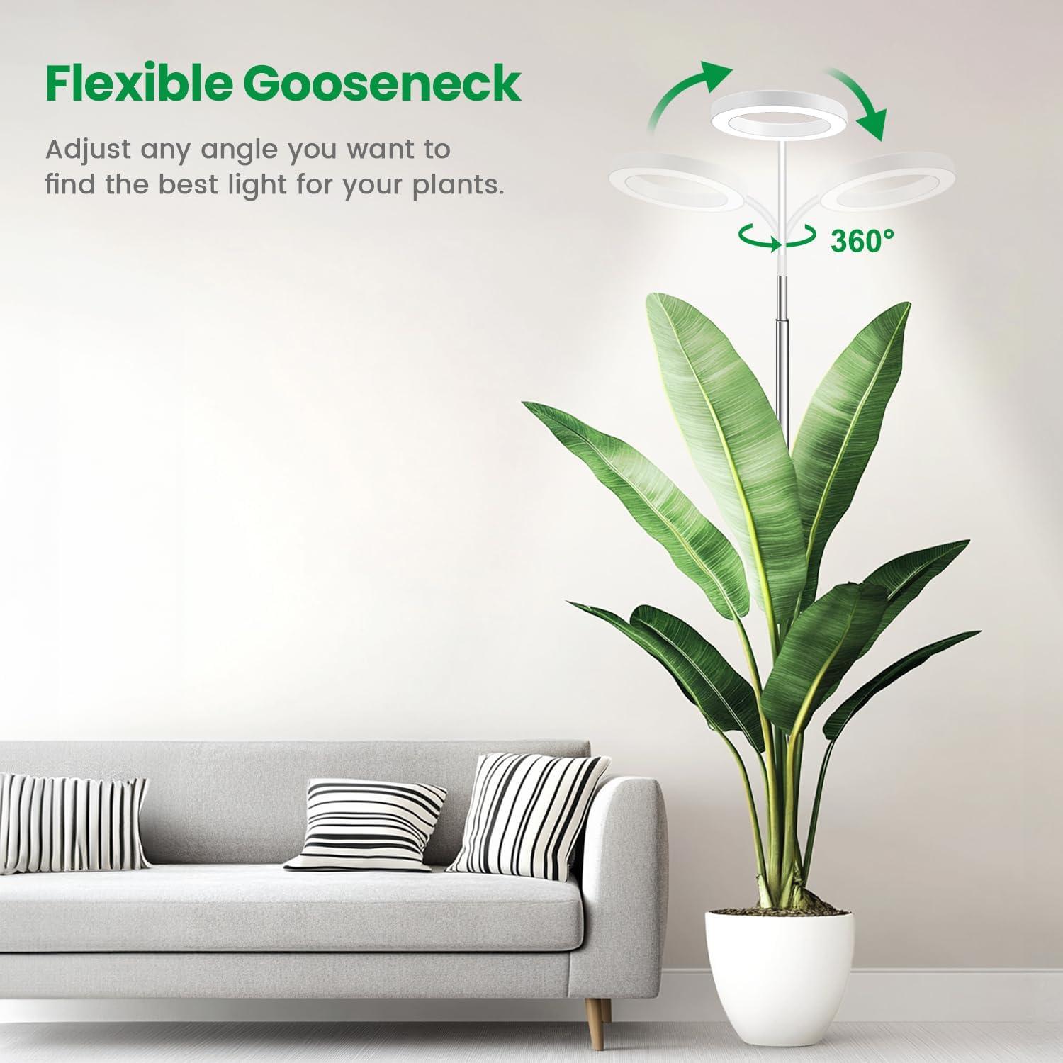 Luz de Crecimiento LED Garpsen 2Pack 80 LEDs 165 cm