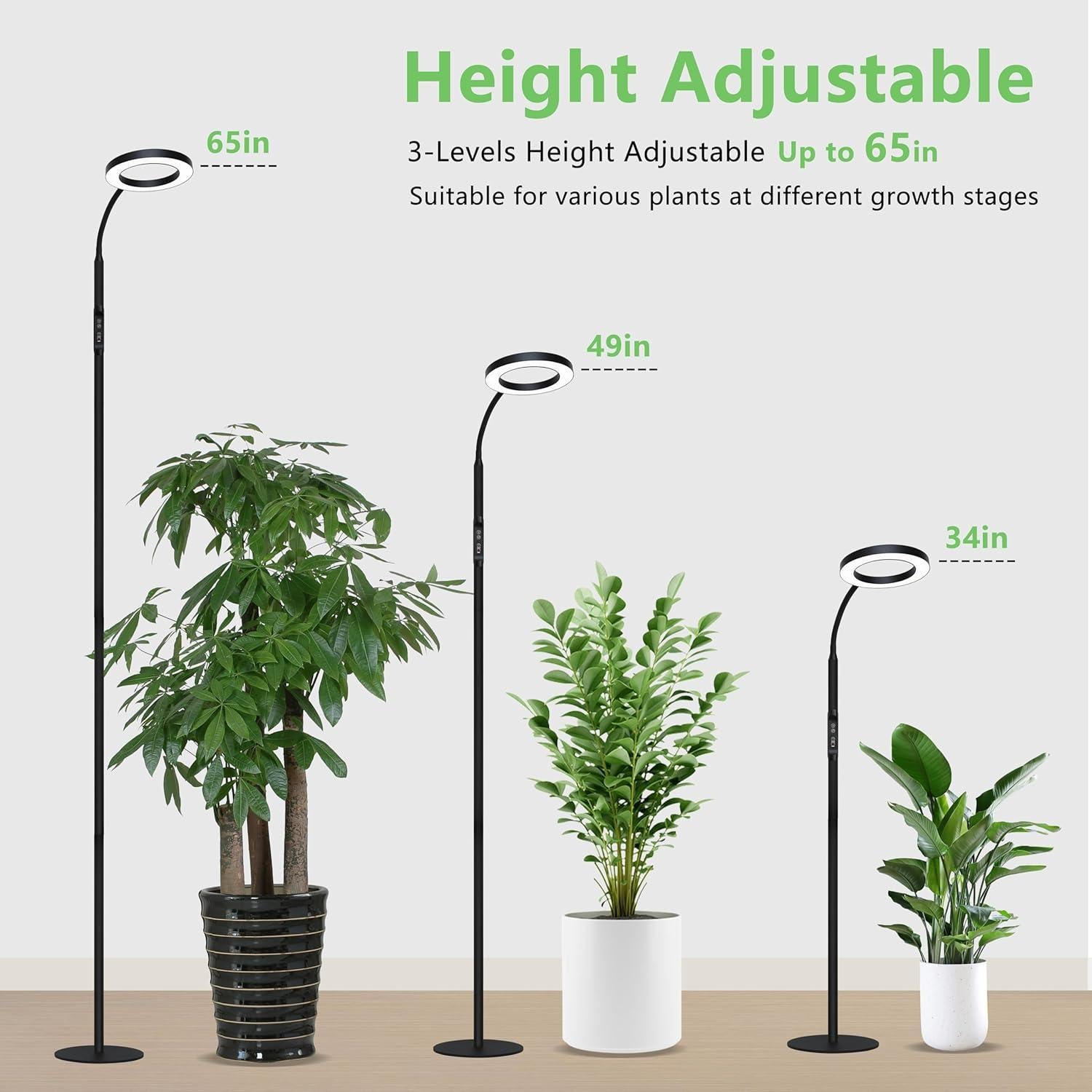 Lámpara de Crecimiento de Piso Geciliaoran 20W LED Espectro Completo