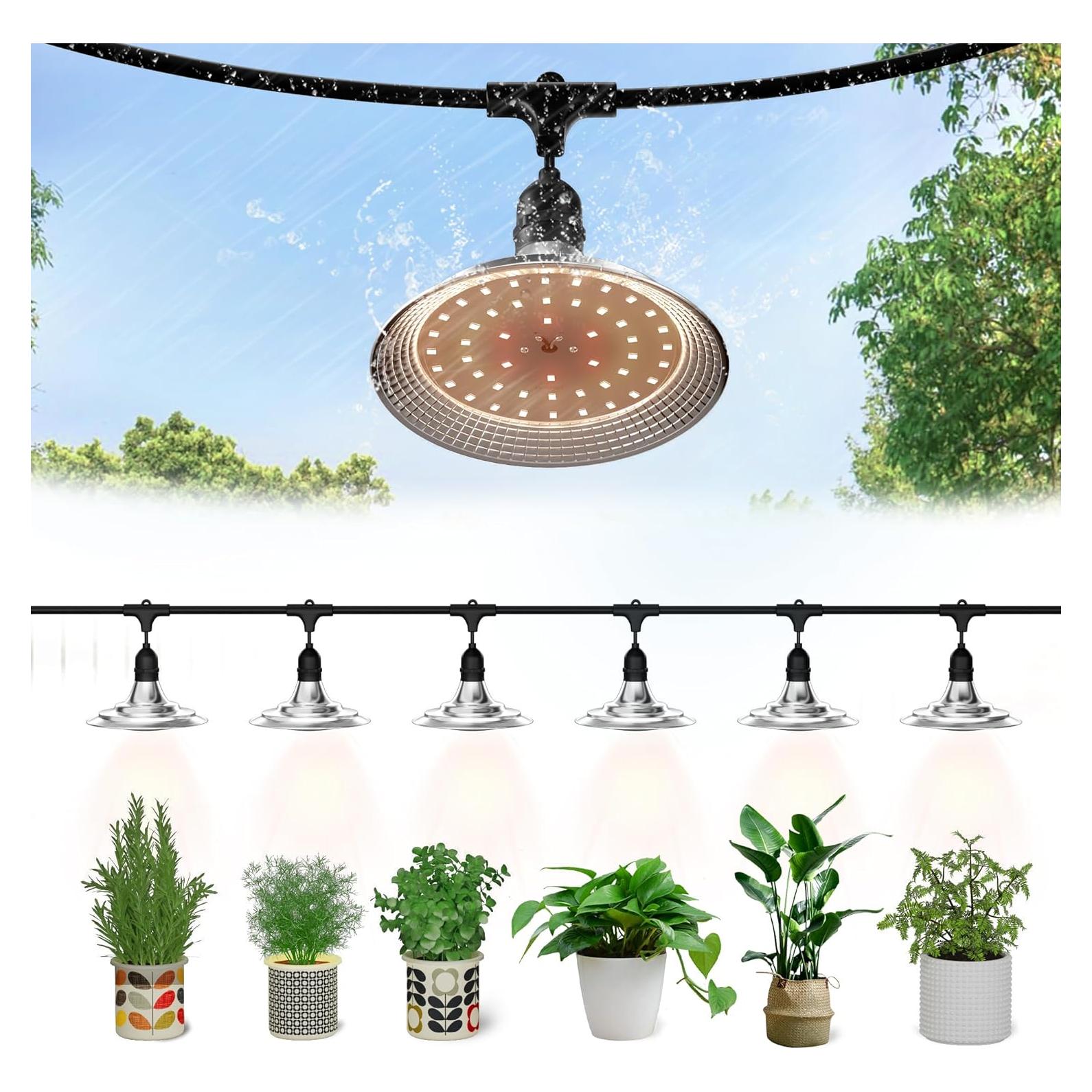 Luces de Cultivo LED a Prueba de Agua Danshinro 6 Luces 6.5m