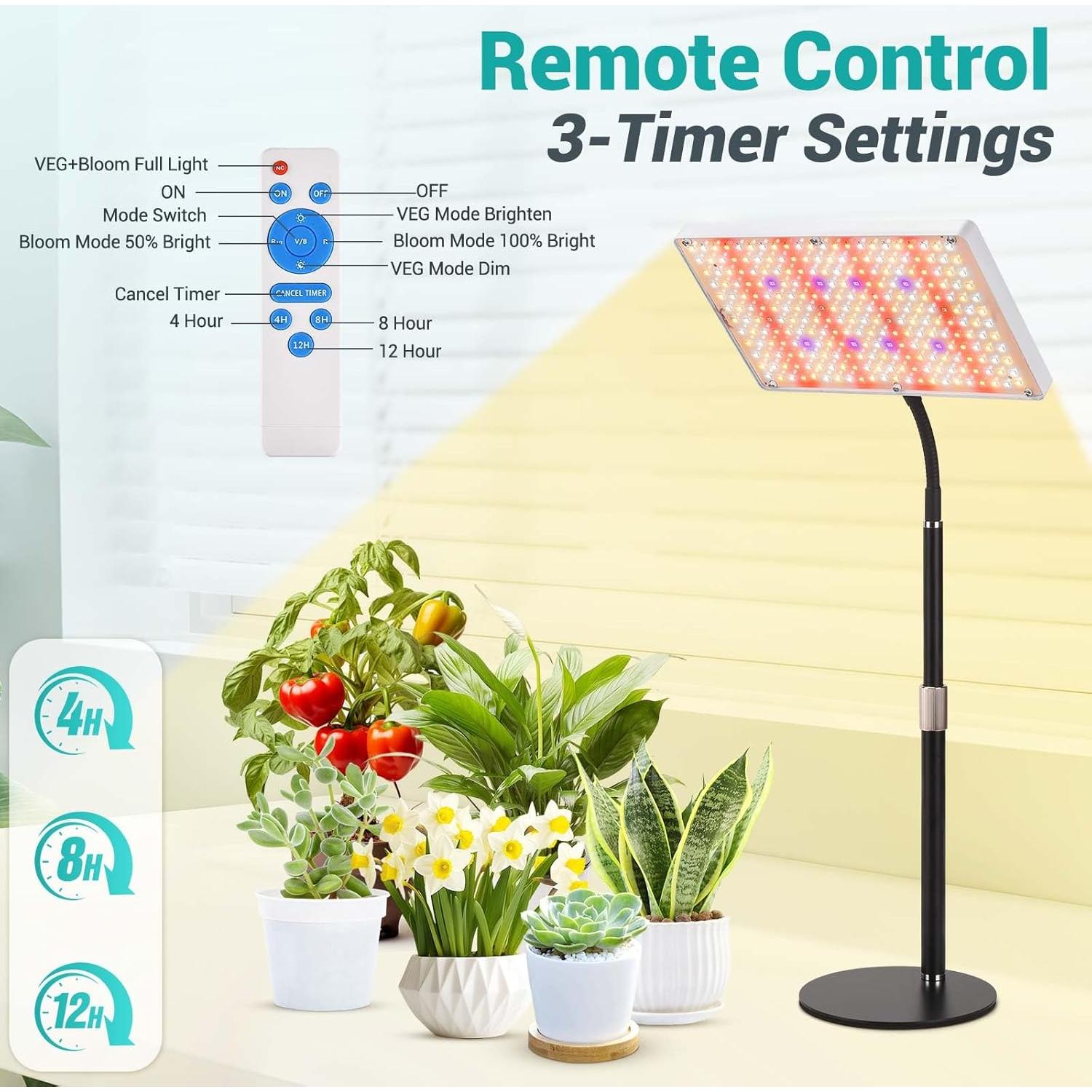 Luz de Cultivo LED DragonLight DL-FW-A Regulable 264 Diodos