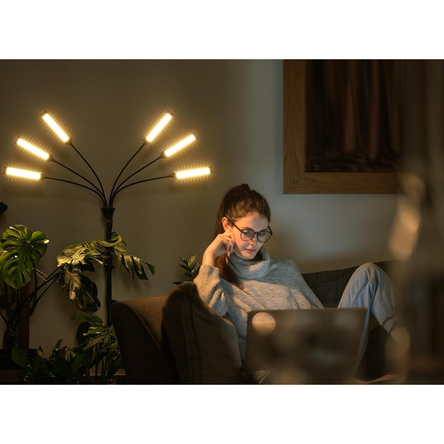 Luz de Crecimiento LED Aukphie XT01 5 Brazos Espectro Completo