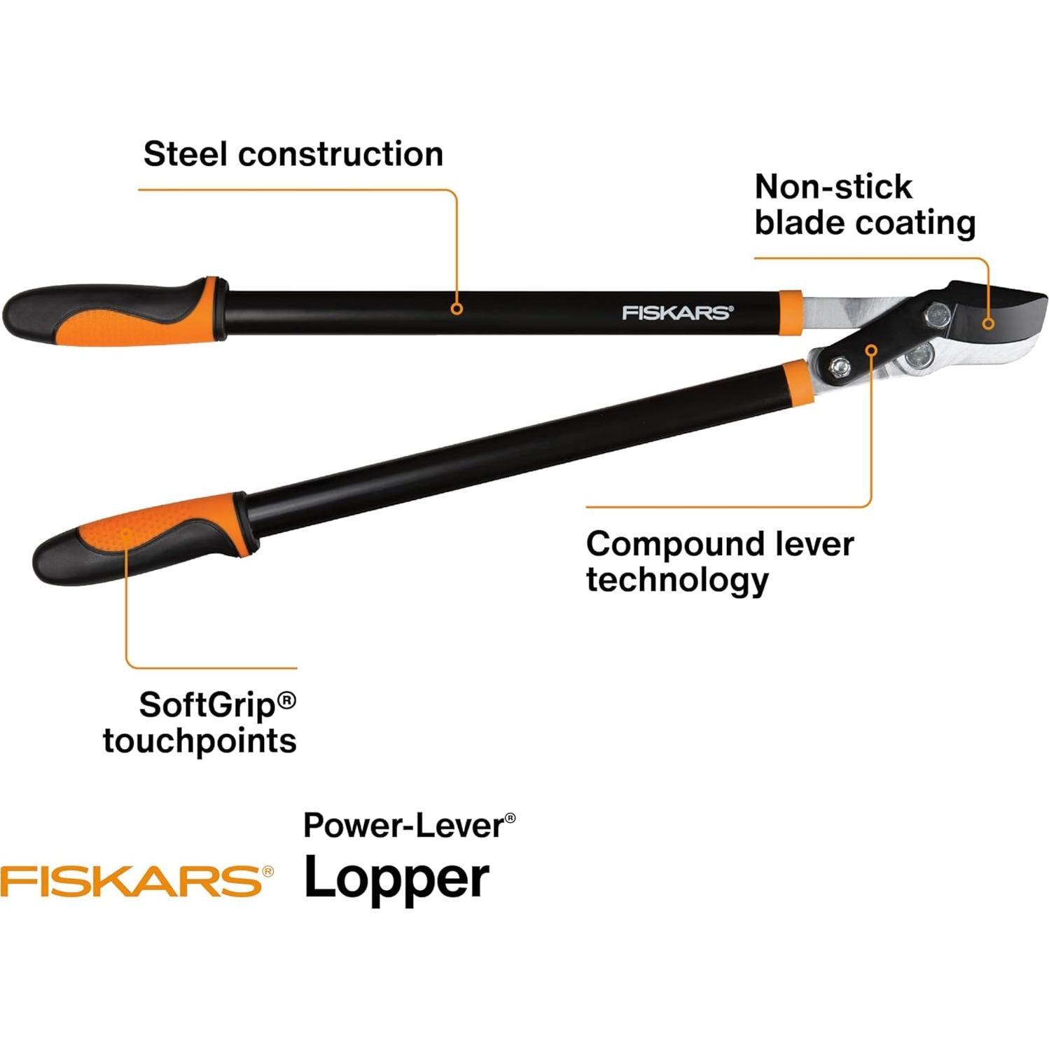 Recortadora de Ramas Fiskars 71.12 cm Bypass Acero Inoxidable