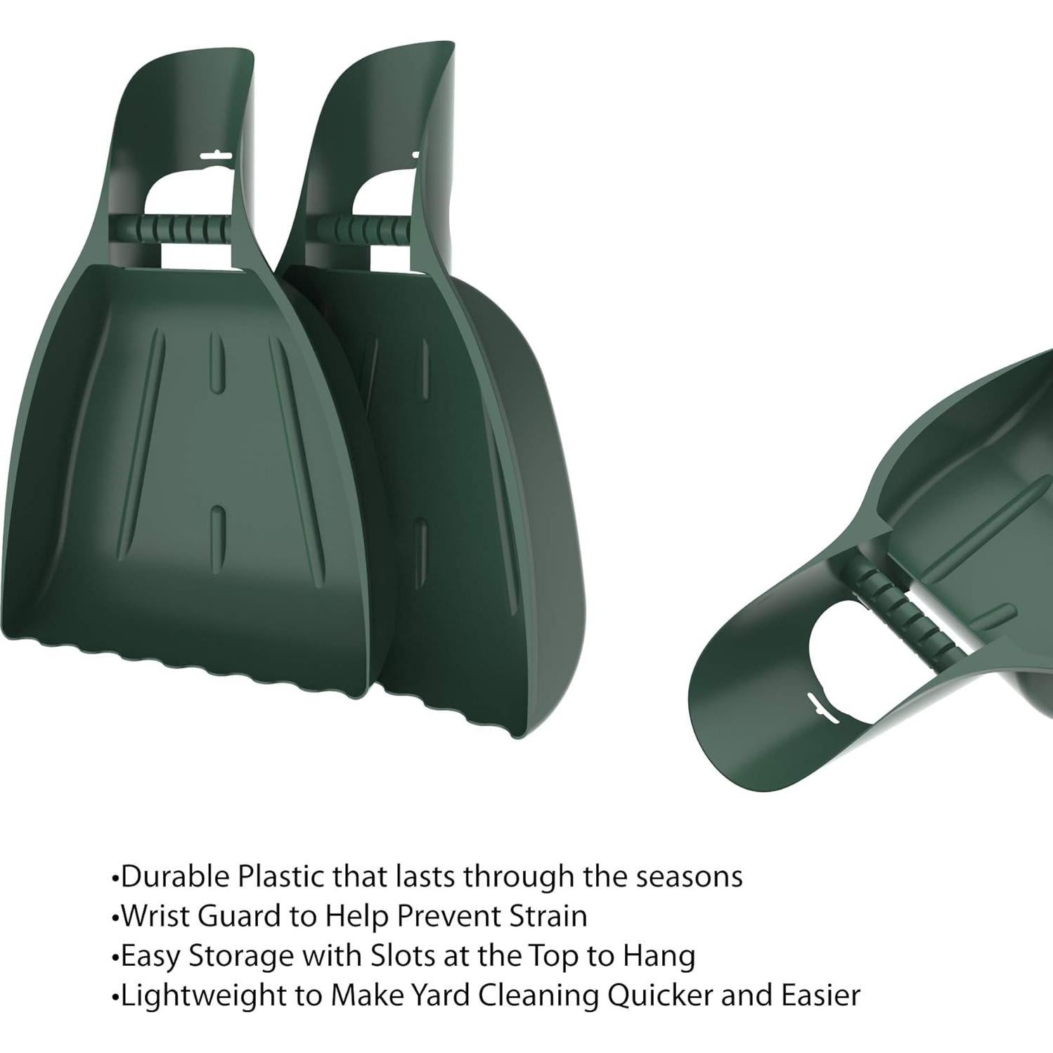 Garras para Hojas Pure Garden - Herramienta Ligera Verde