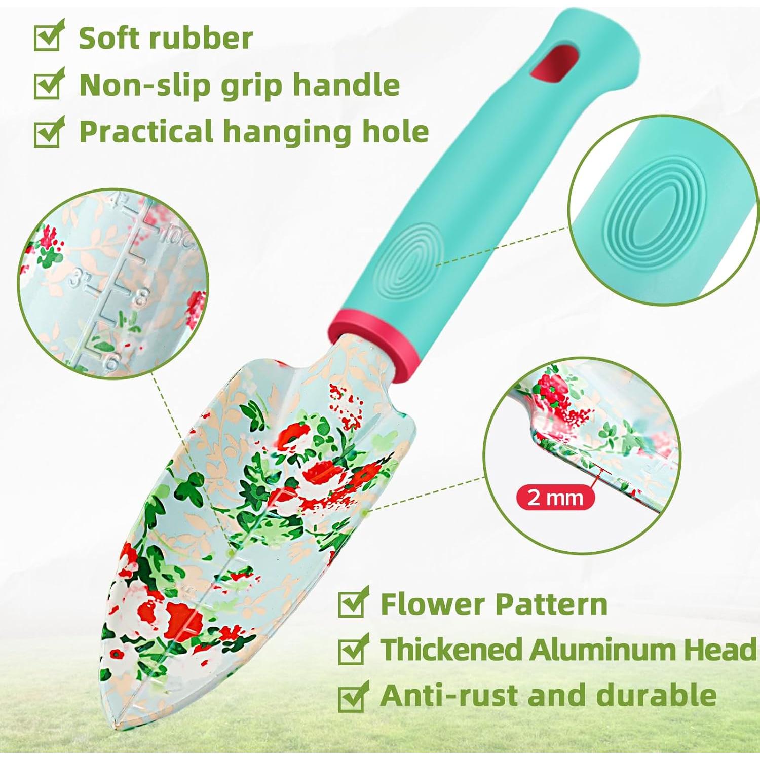 Juego de Herramientas de Jardín JUMPHIGH 10 Piezas Floral