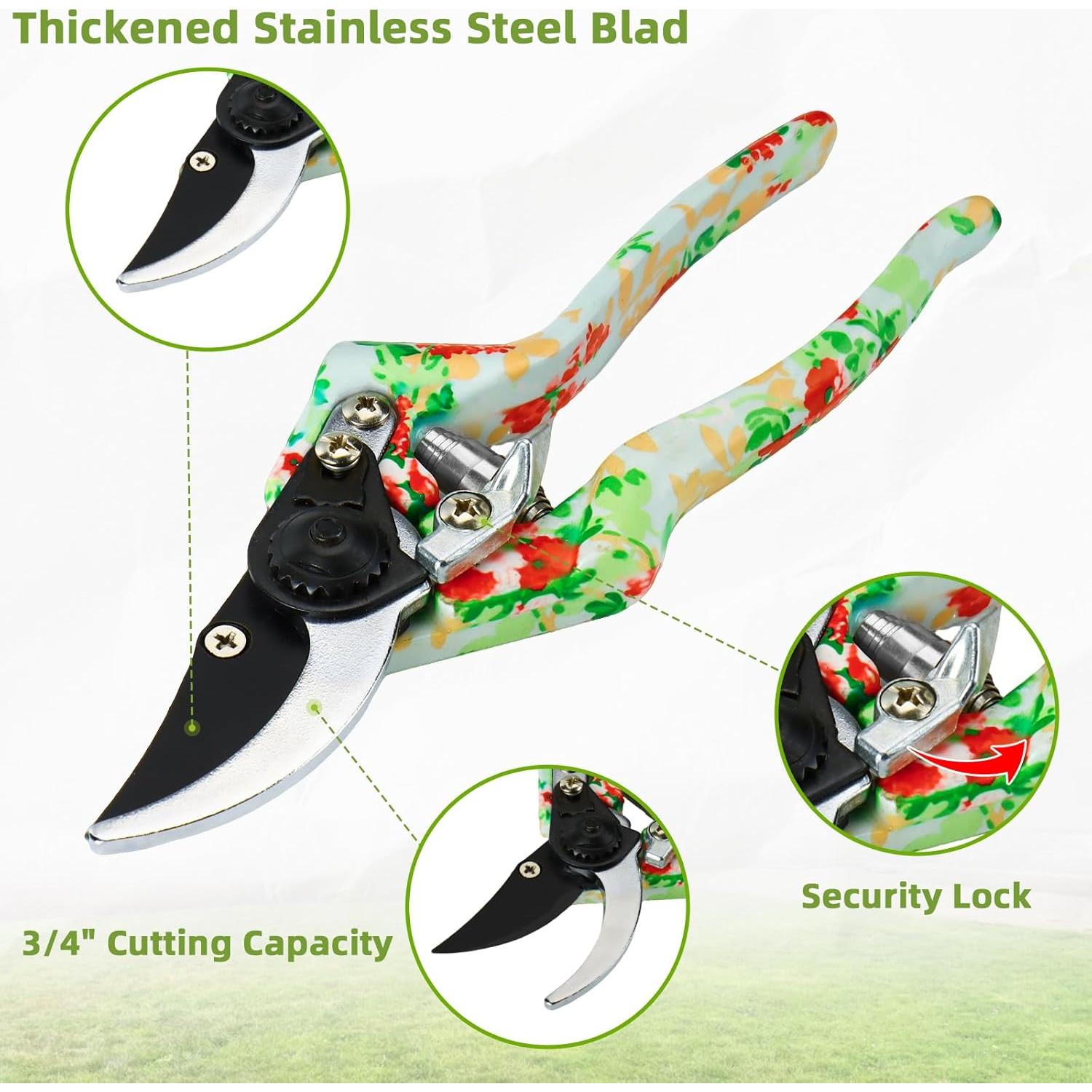 Juego de Herramientas de Jardín JUMPHIGH 10 Piezas Floral