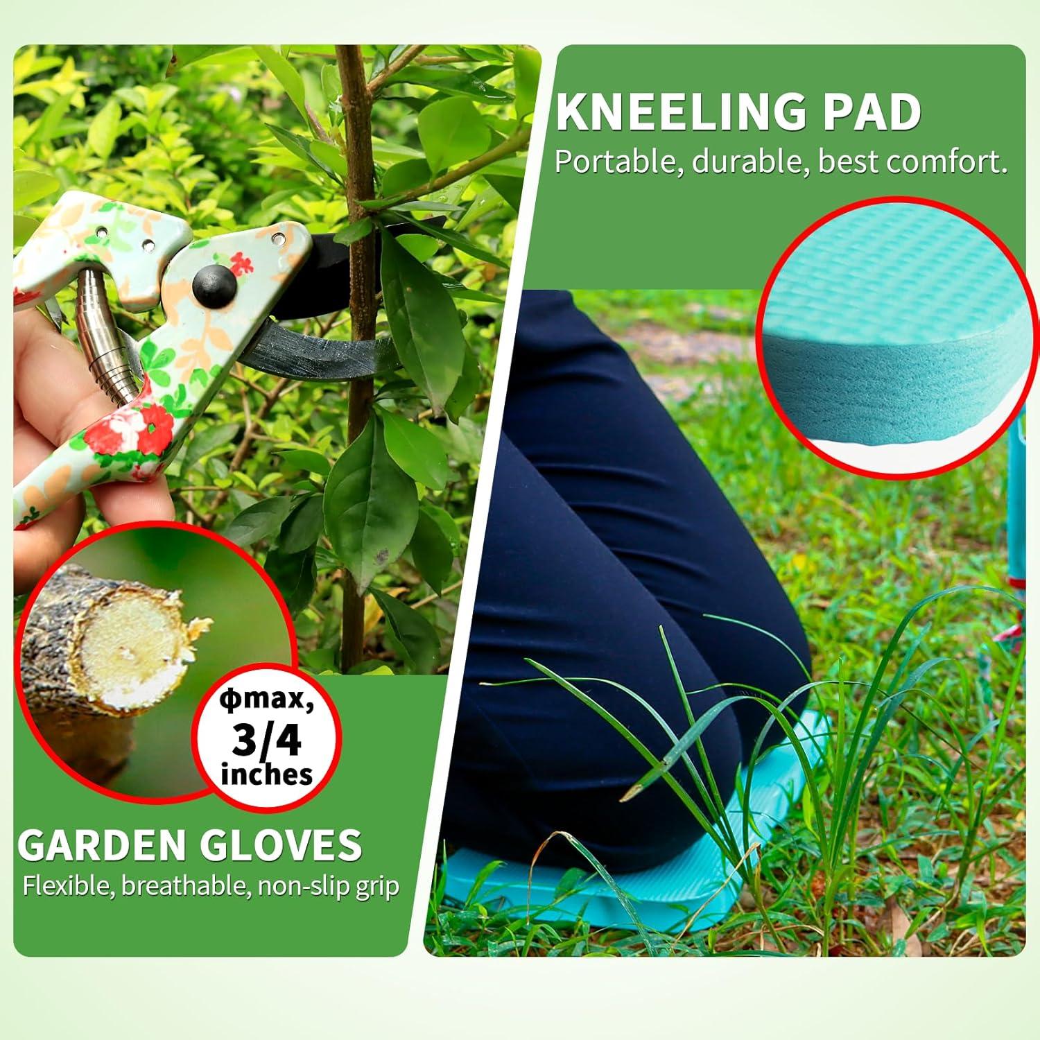 Juego de Herramientas de Jardín JUMPHIGH 10 Piezas Floral