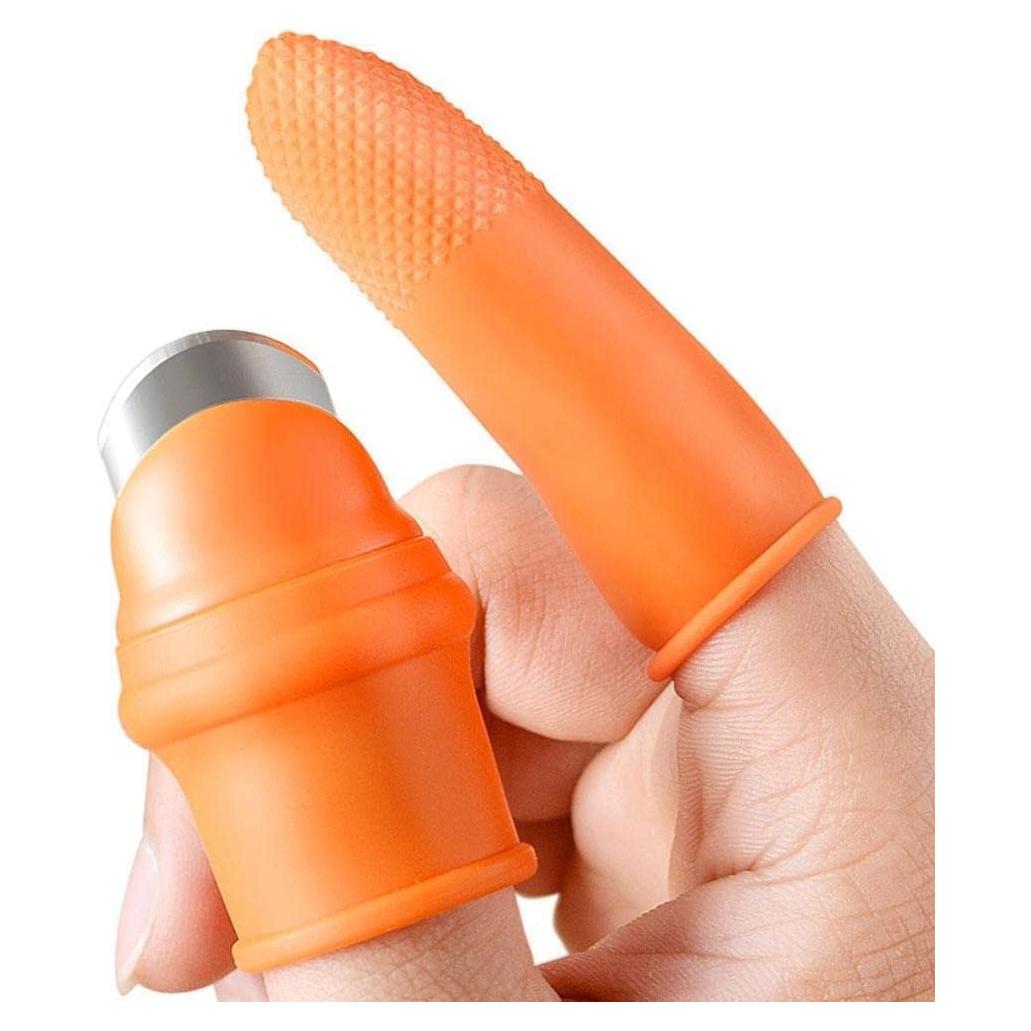 Fruit and Vegetable Picking Potted Garden Silicone Thumb Cutter Set,Separator Finger Plant Fruits Picking Tool,Fruit and Vegetable Picking Potted Plants Trim Thumb for Strawberry Shears and Scissors