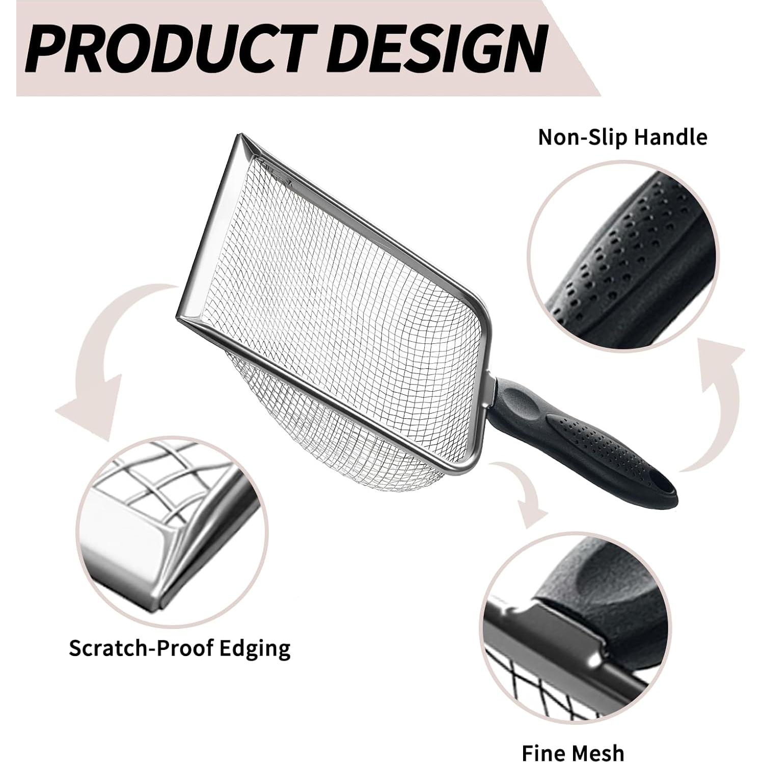 Set de Tamiz de Suelo de Jardinería 2-en-1 MCSDFN Acero Inoxidable