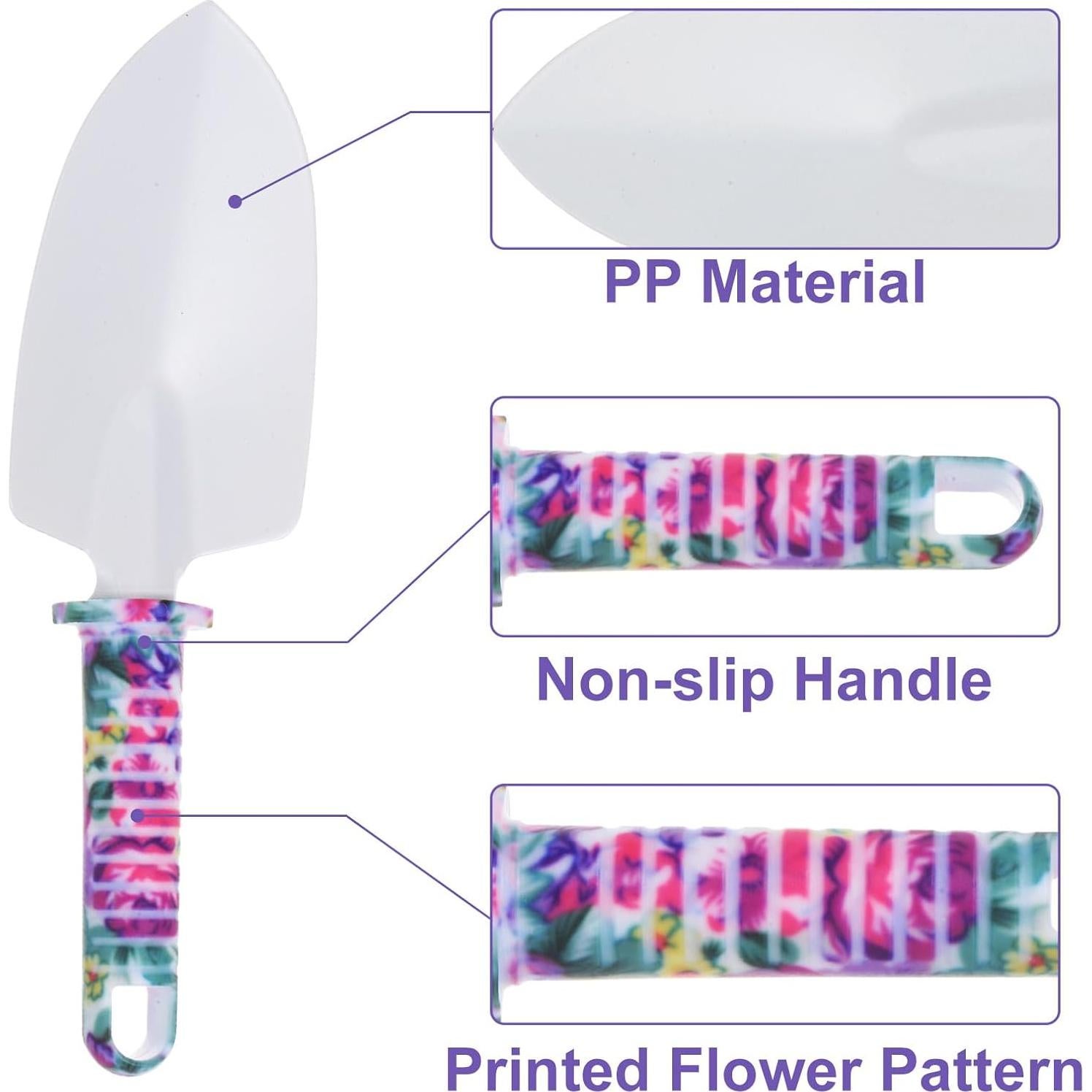 Juego de Herramientas de Jardinería HARFINGTON 10 Piezas Plástico