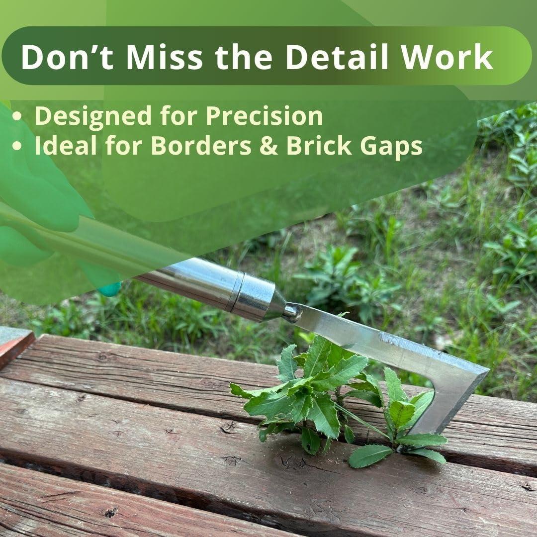 Herramienta desmalezadora 3 en 1 Zimchado - Mango largo ergonómico